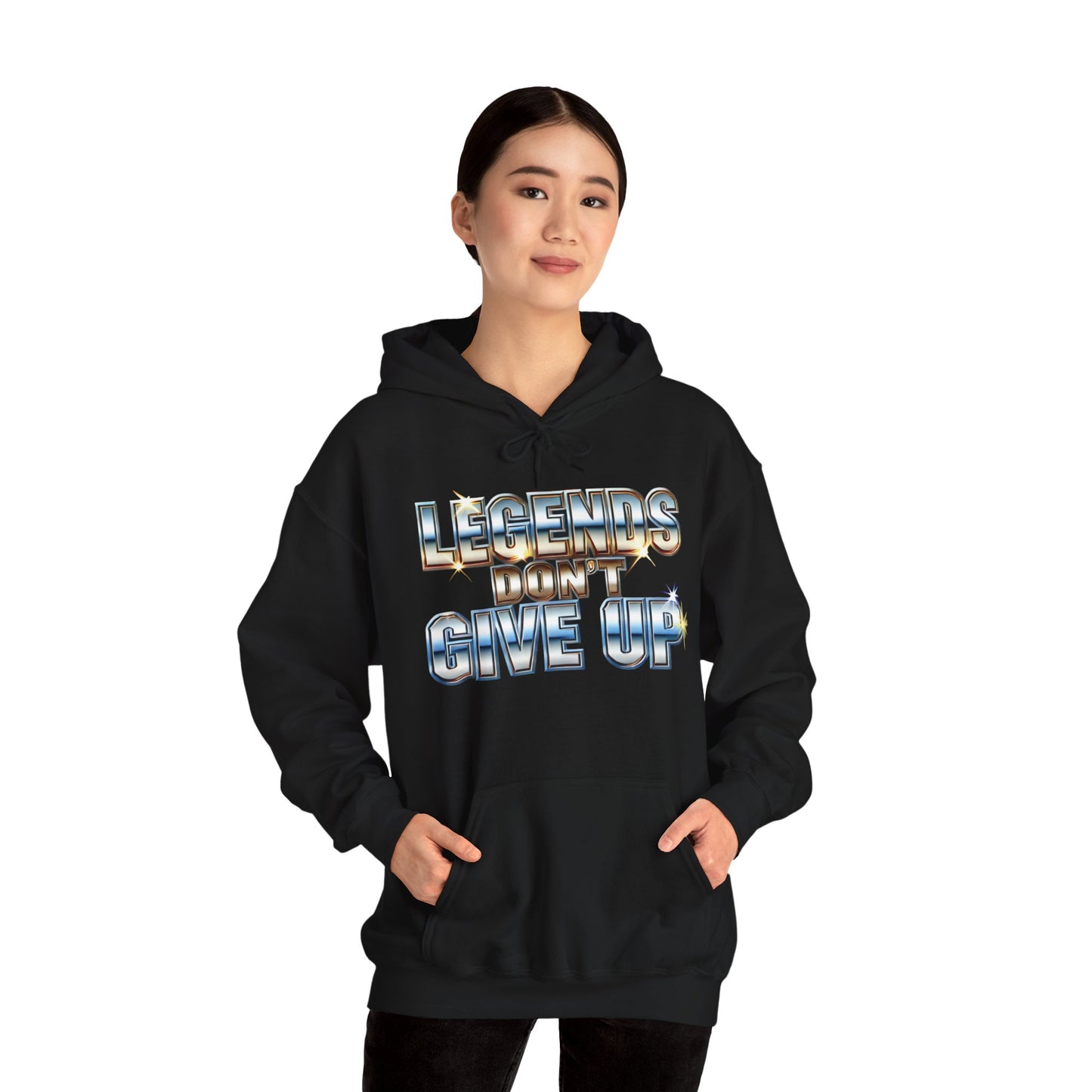 Legends Don't Give Up - Unisex Heavy Blend™ Hooded Sweatshirt - Creatively Designed Shop