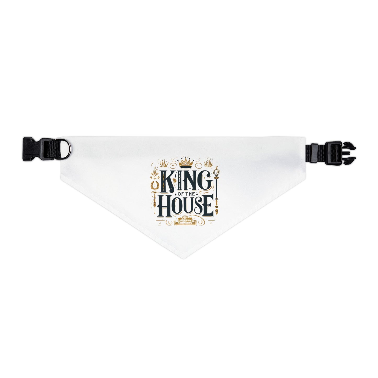 King of the House - Pet Bandana Collar - Creatively Designed Shop