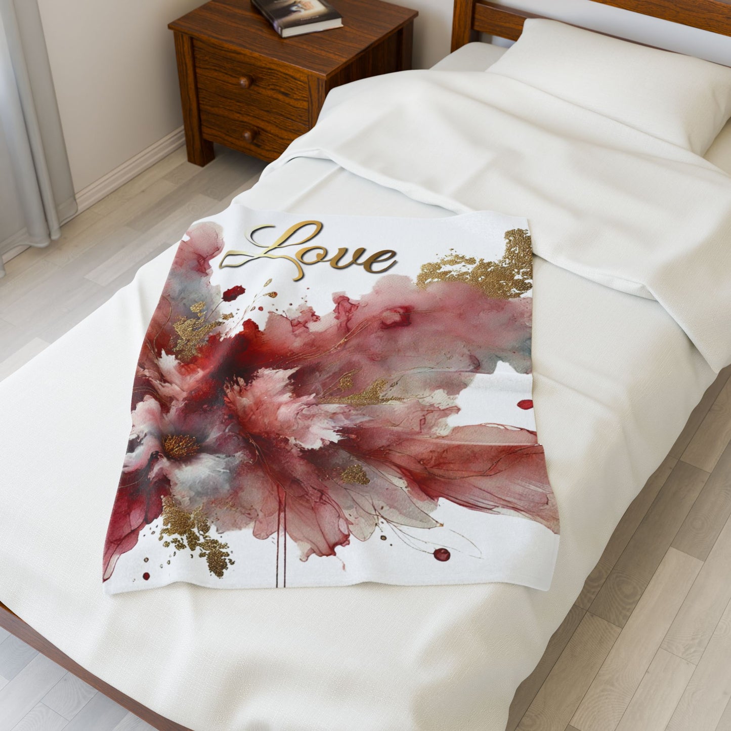 Love - Velveteen Plush Blanket