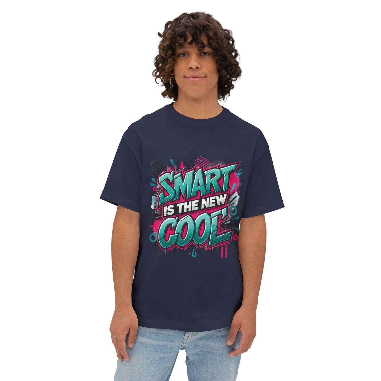 Smart is the New Cool - Unisex Oversized Boxy Tee