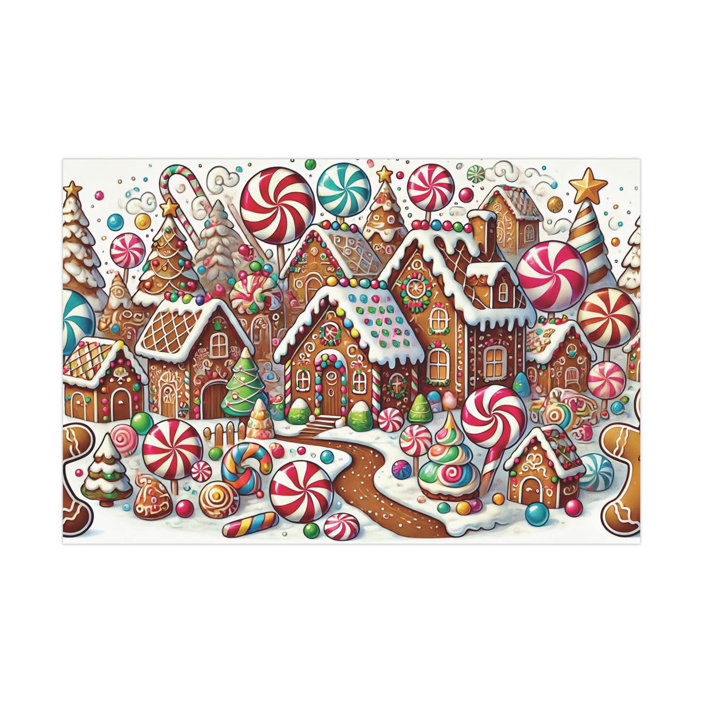 Gingerbread Village - Gift Wrap Papers - Creatively Designed Shop