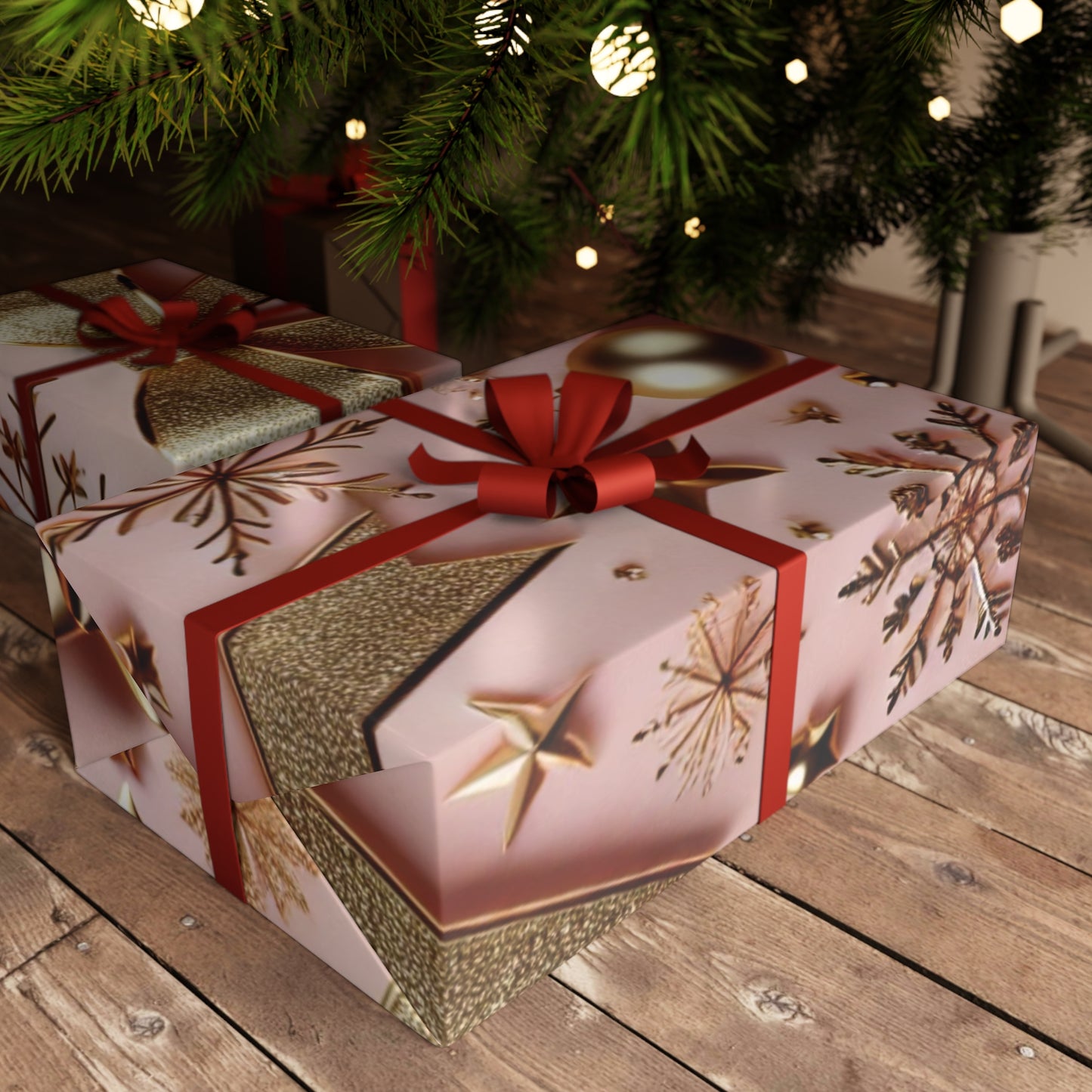Pink & Gold Glam - Gift Wrapping Paper Sheets, 1pc - Creatively Designed Shop