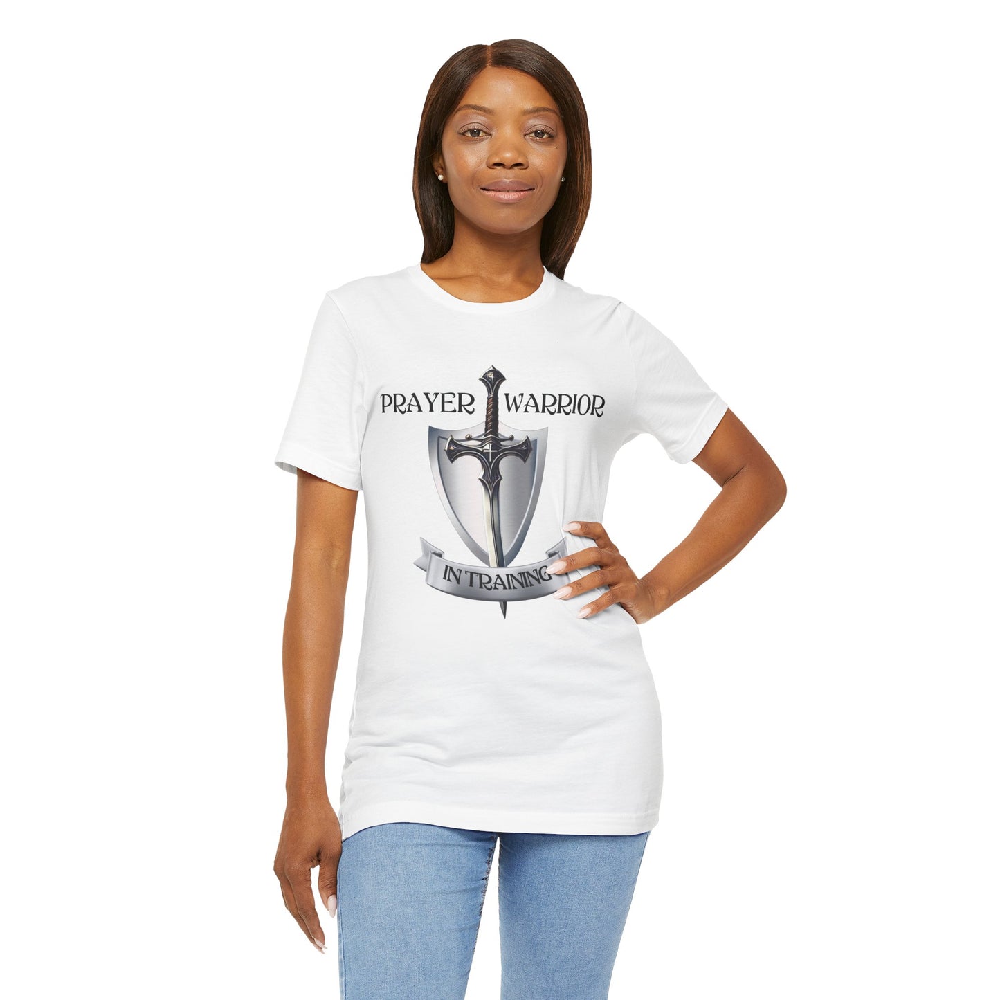 Prayer Warrior in Training - Unisex Jersey Short Sleeve Tee