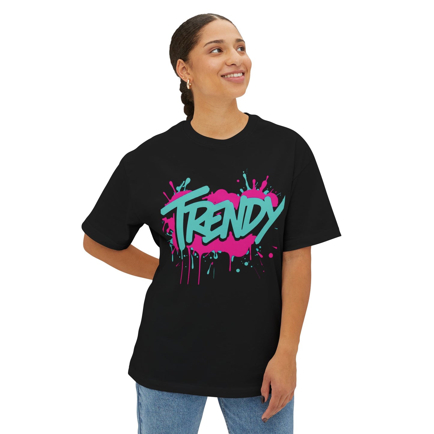 "Trendy" - Unisex Oversized Boxy Tee