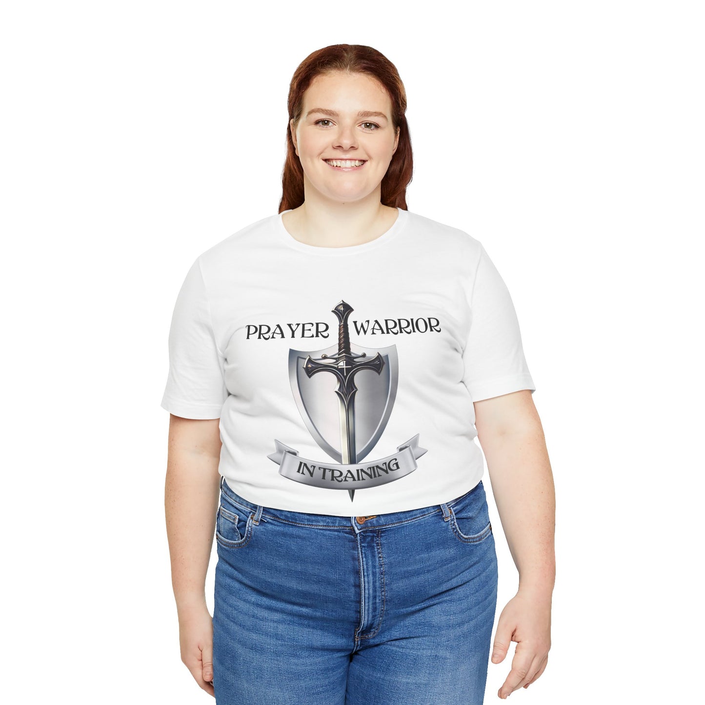 Prayer Warrior in Training - Unisex Jersey Short Sleeve Tee