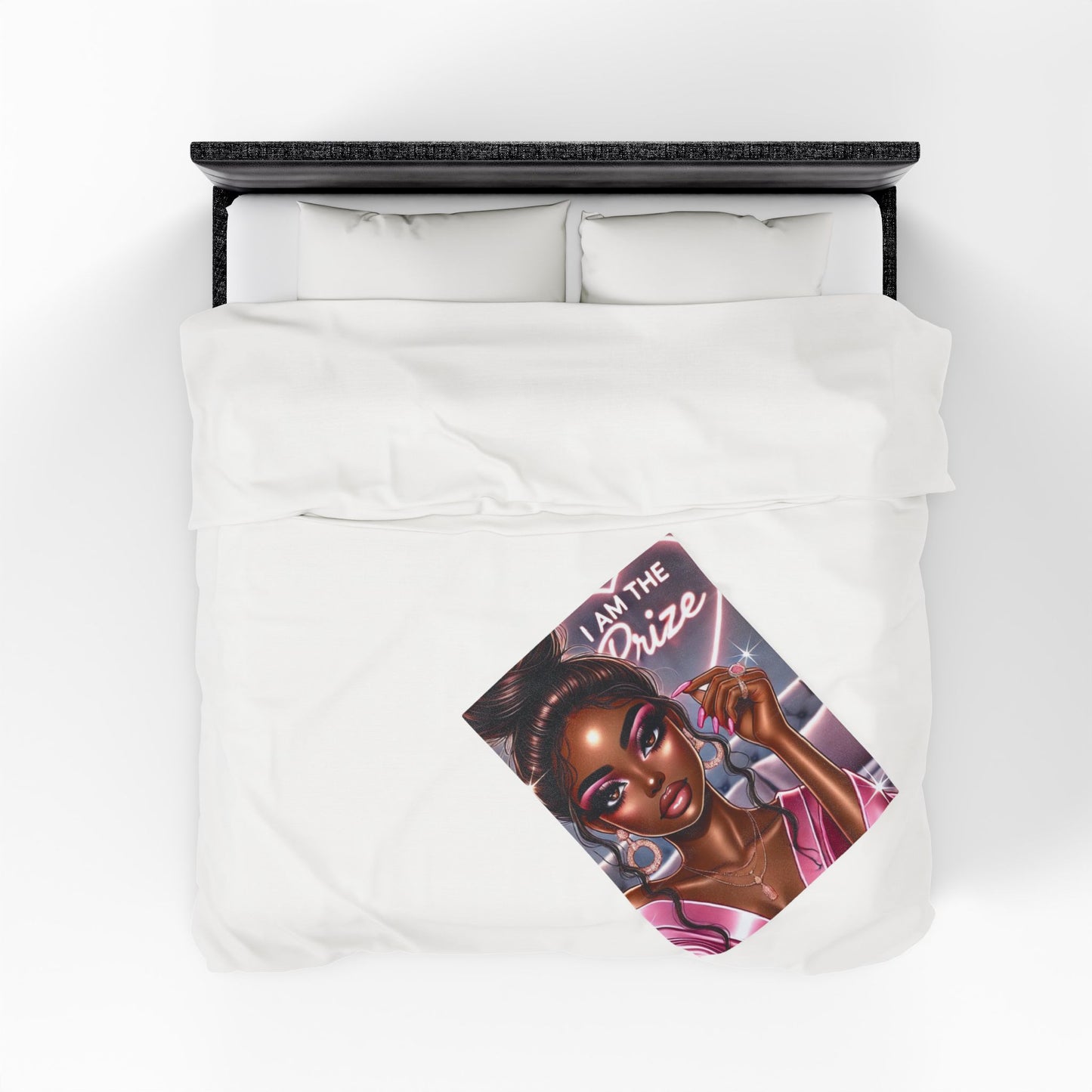 I Am the Prize - Velveteen Plush Blanket