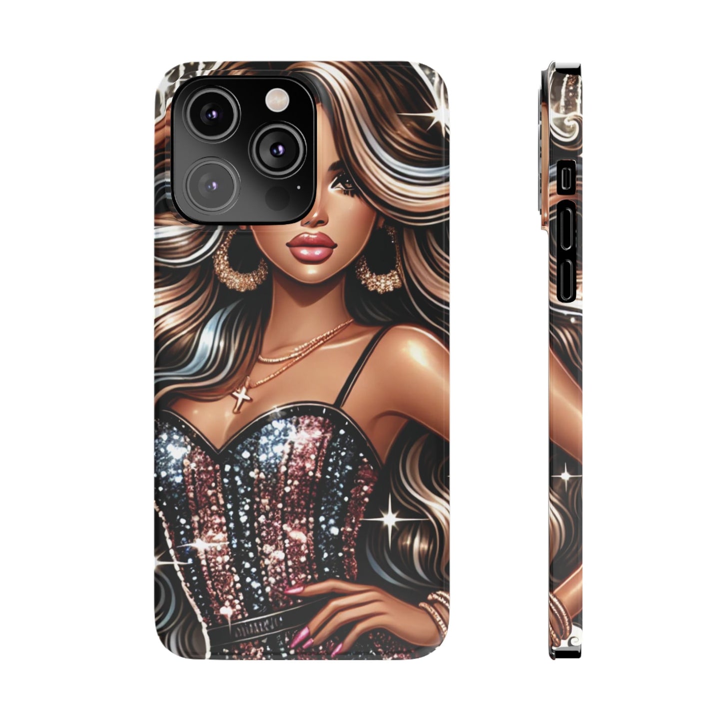 "Beautiful" - Slim Phone Cases - Creatively Designed Shop