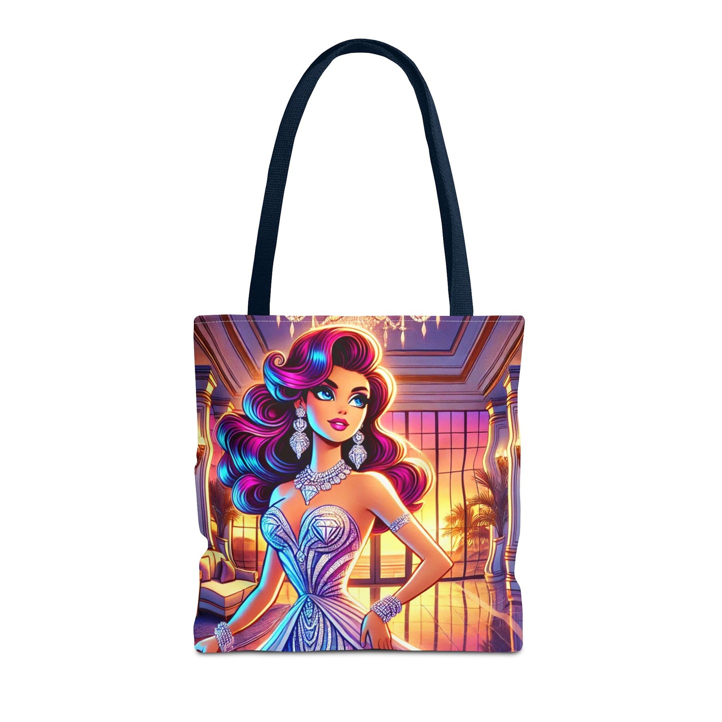 "Elegance Suits Me" (Purple) - Tote Bag (AOP) - Creatively Designed Shop