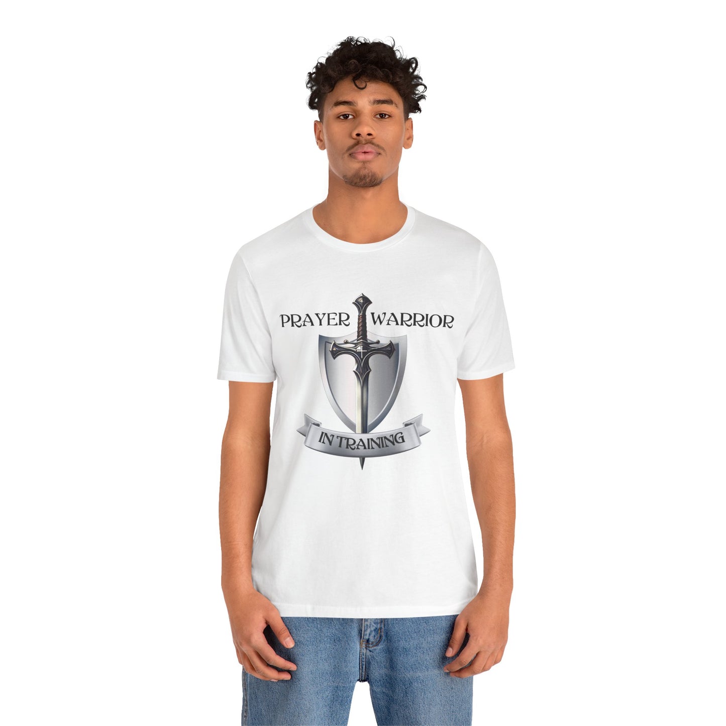 Prayer Warrior in Training - Unisex Jersey Short Sleeve Tee