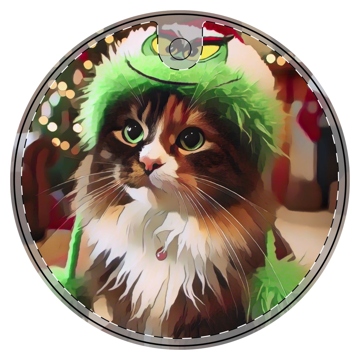A Very Grinch Christmas - Ceramic Decoration Ornament, (1pc) - Creatively Designed Shop