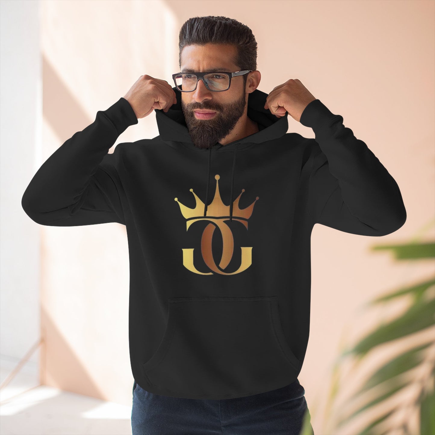 GG Crown - Three-Panel Fleece Hoodie - Creatively Designed Shop