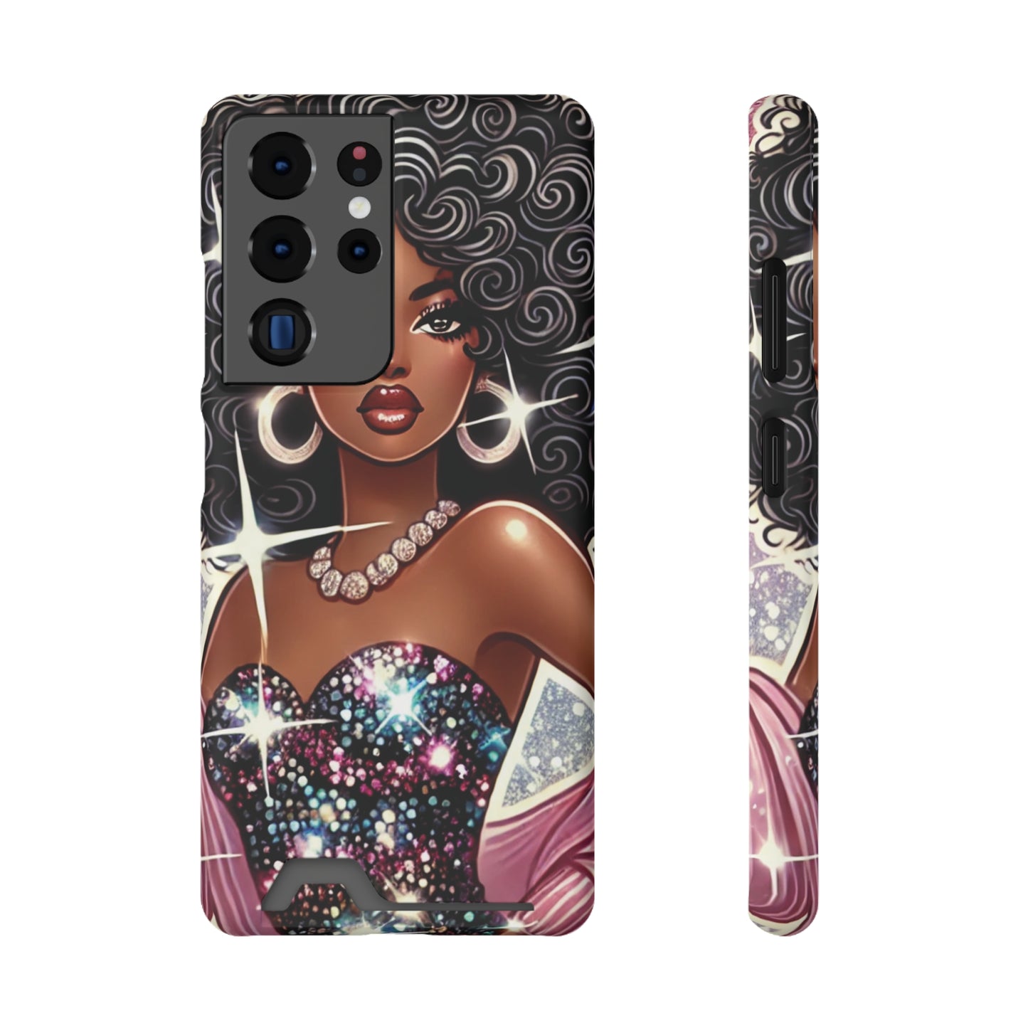 "Gorgeous" - Phone Case With Card Holder - Creatively Designed Shop