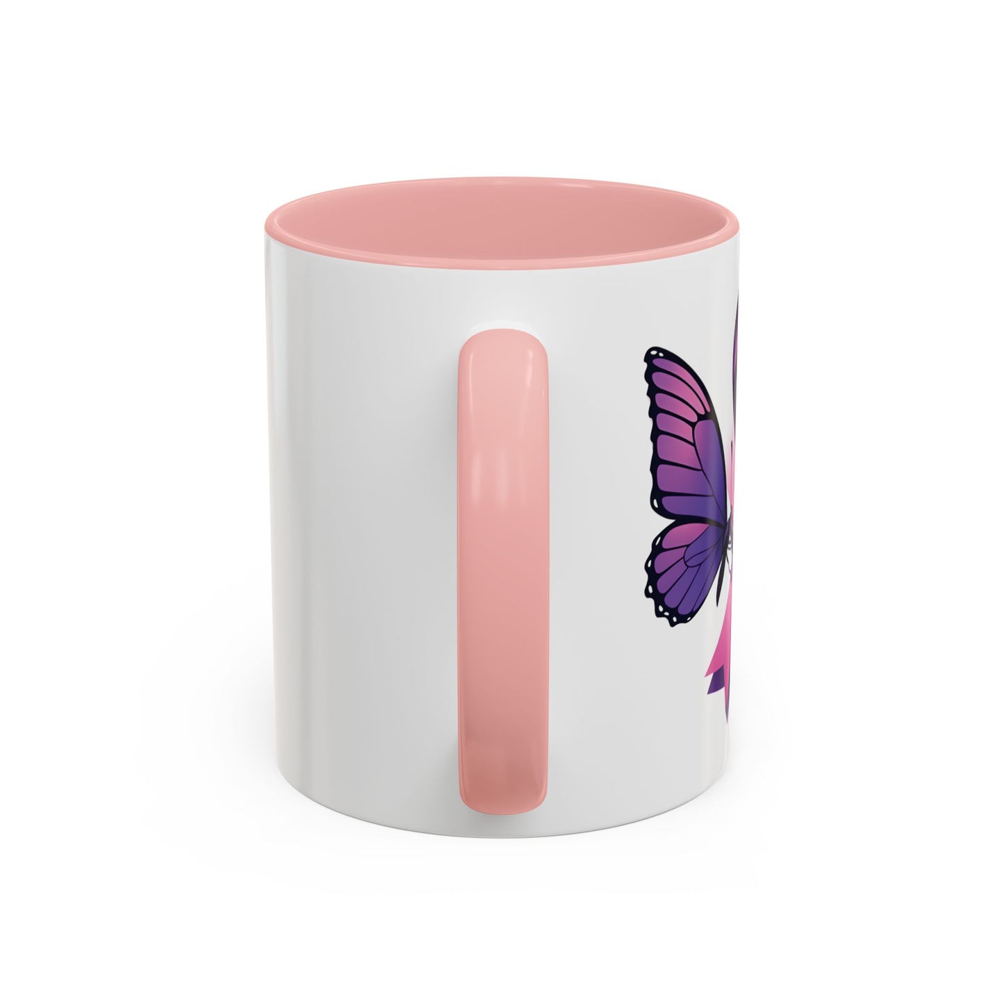 Courage Flies on Butterfly Wings - Accent Coffee Mug