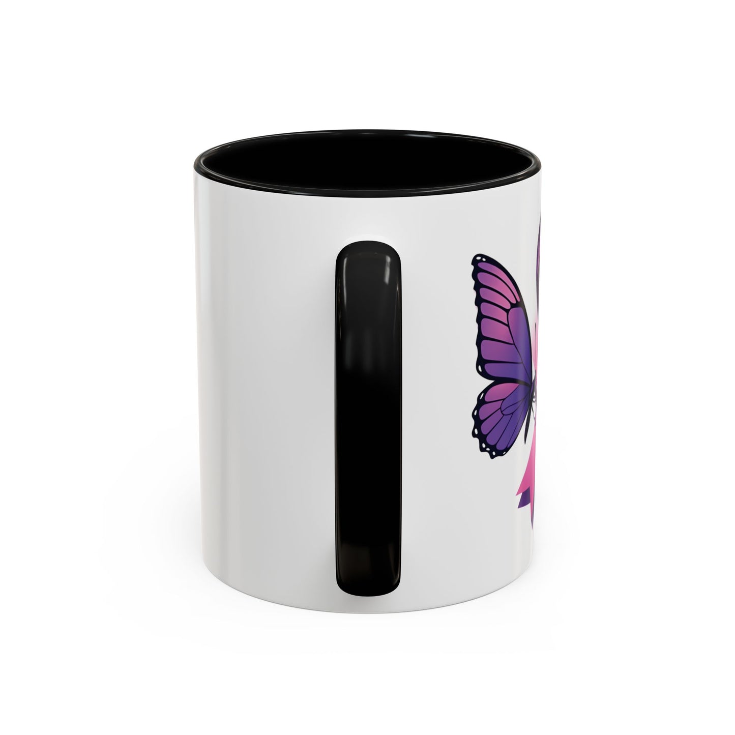 Courage Flies on Butterfly Wings - Accent Coffee Mug