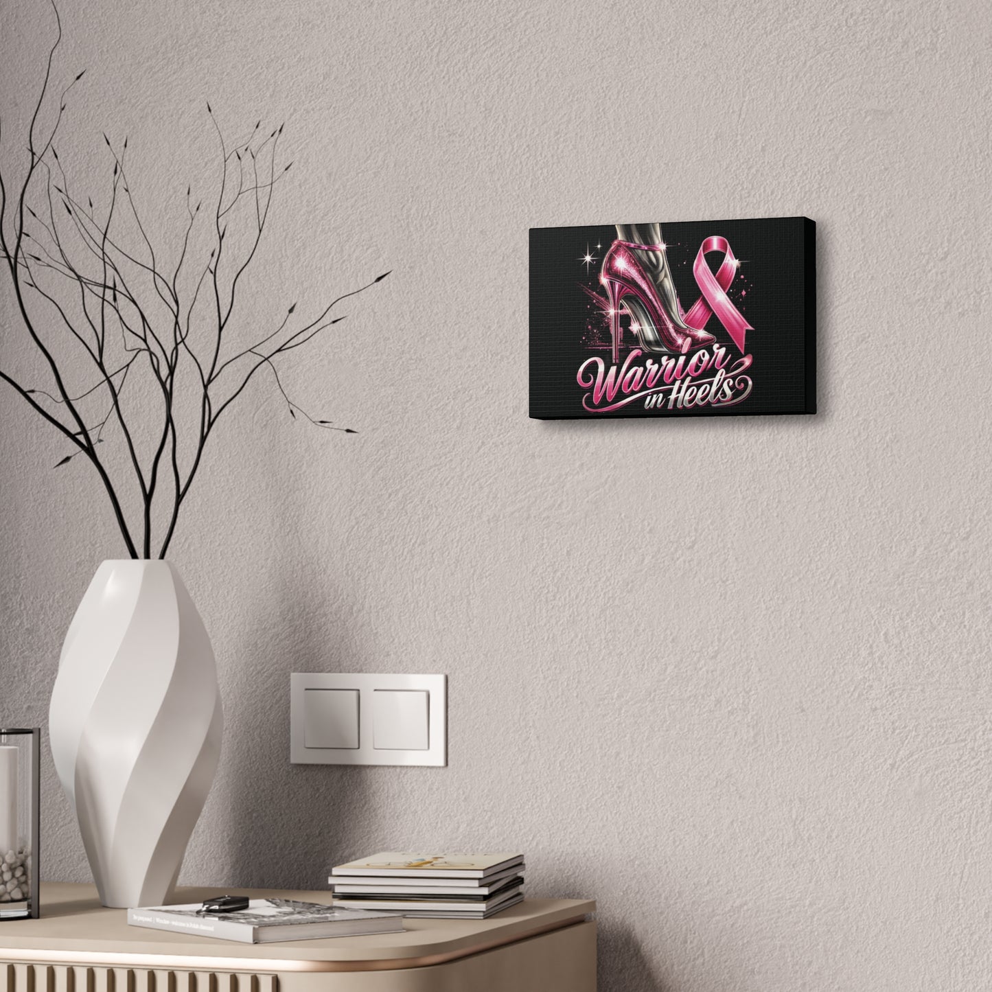 Pink Warrior Heels - Canvas Art