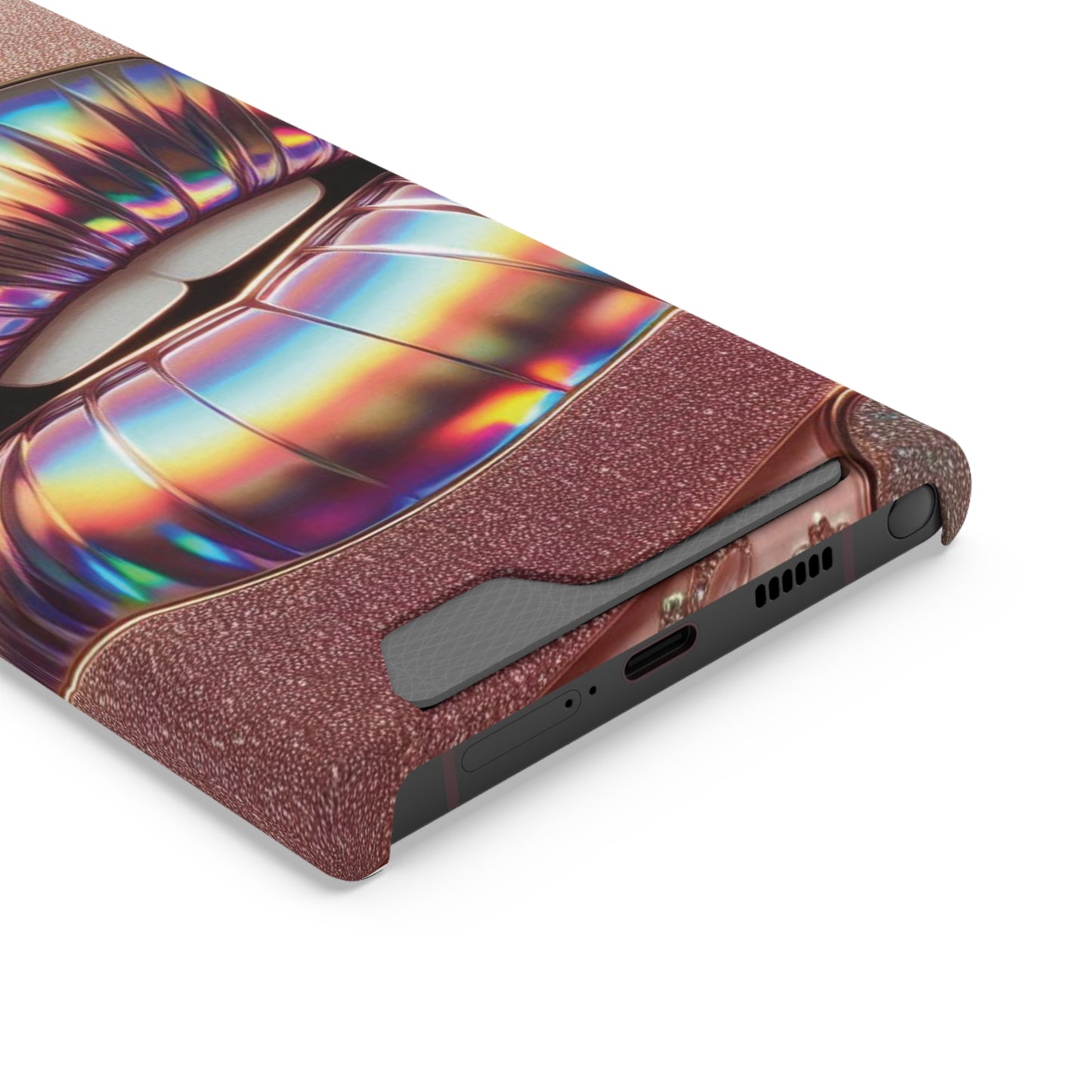 "Bronze Kiss" - Phone Case With Card Holder - Creatively Designed Shop