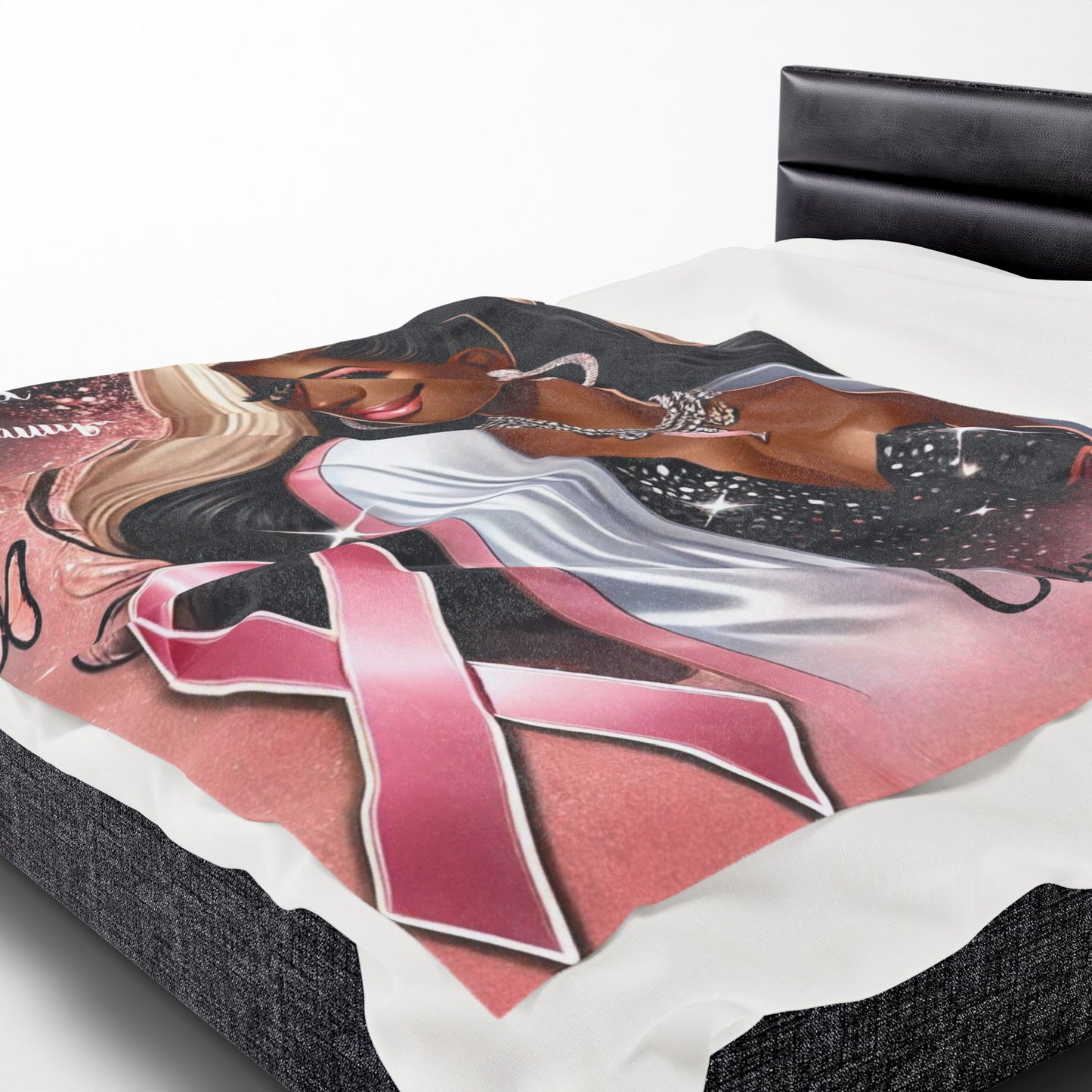 Bold Beautiful Unbreakable - Velveteen Plush Blanket