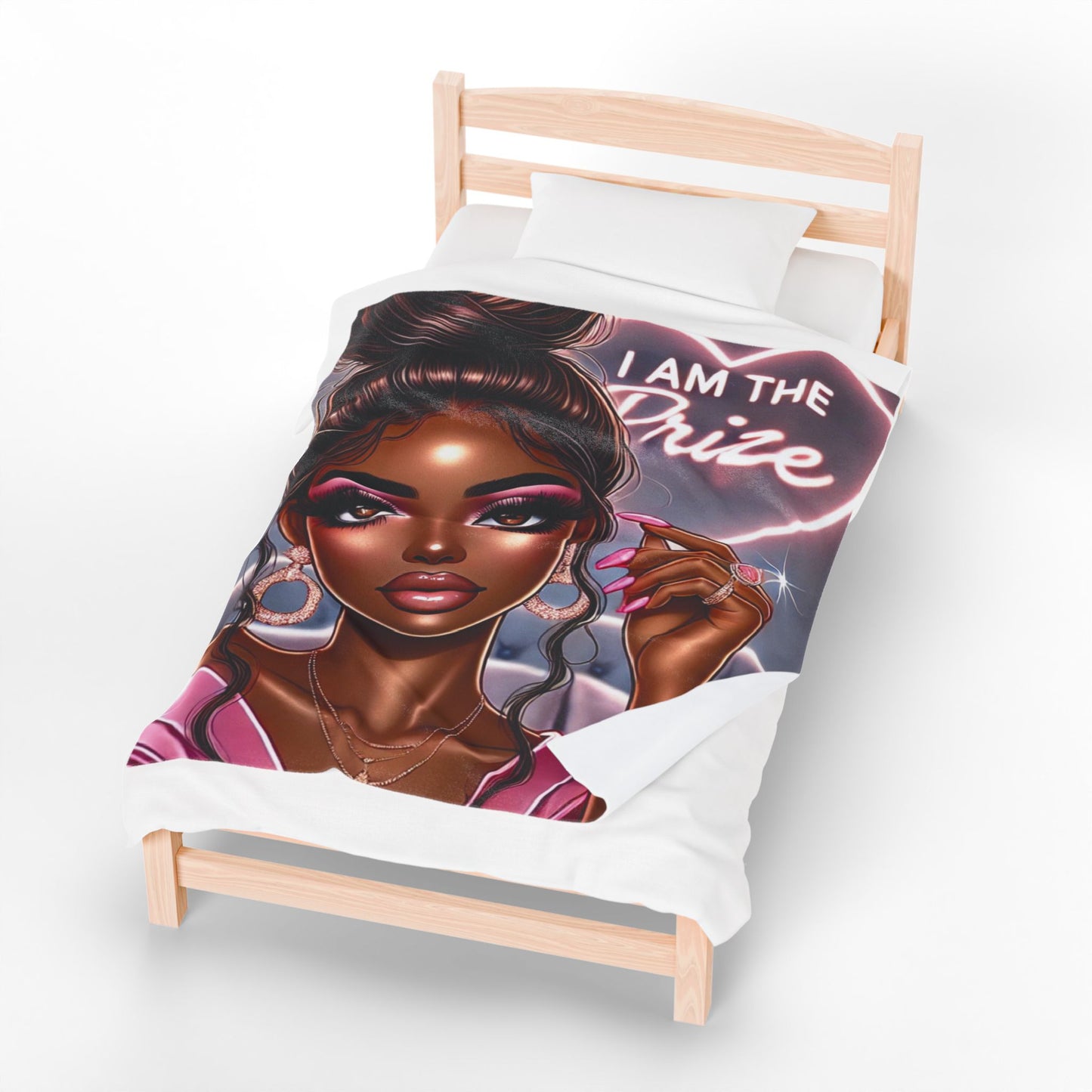 I Am the Prize - Velveteen Plush Blanket