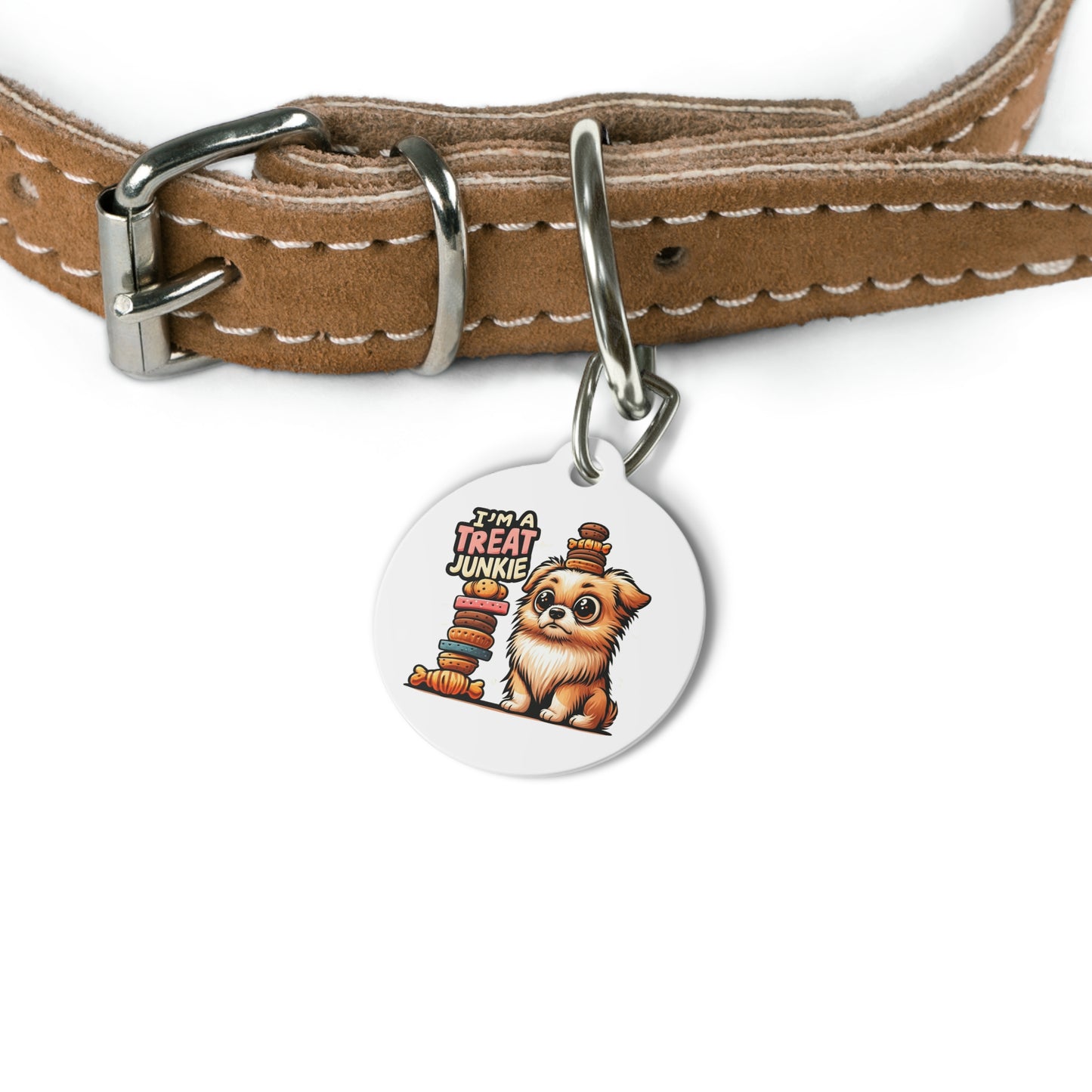 I'm A Treat Junkie - Pet Tag - Creatively Designed Shop