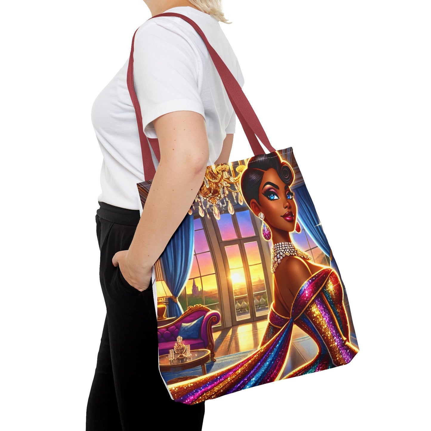 "Elegance Suits Me" - Tote Bag (AOP) - Creatively Designed Shop