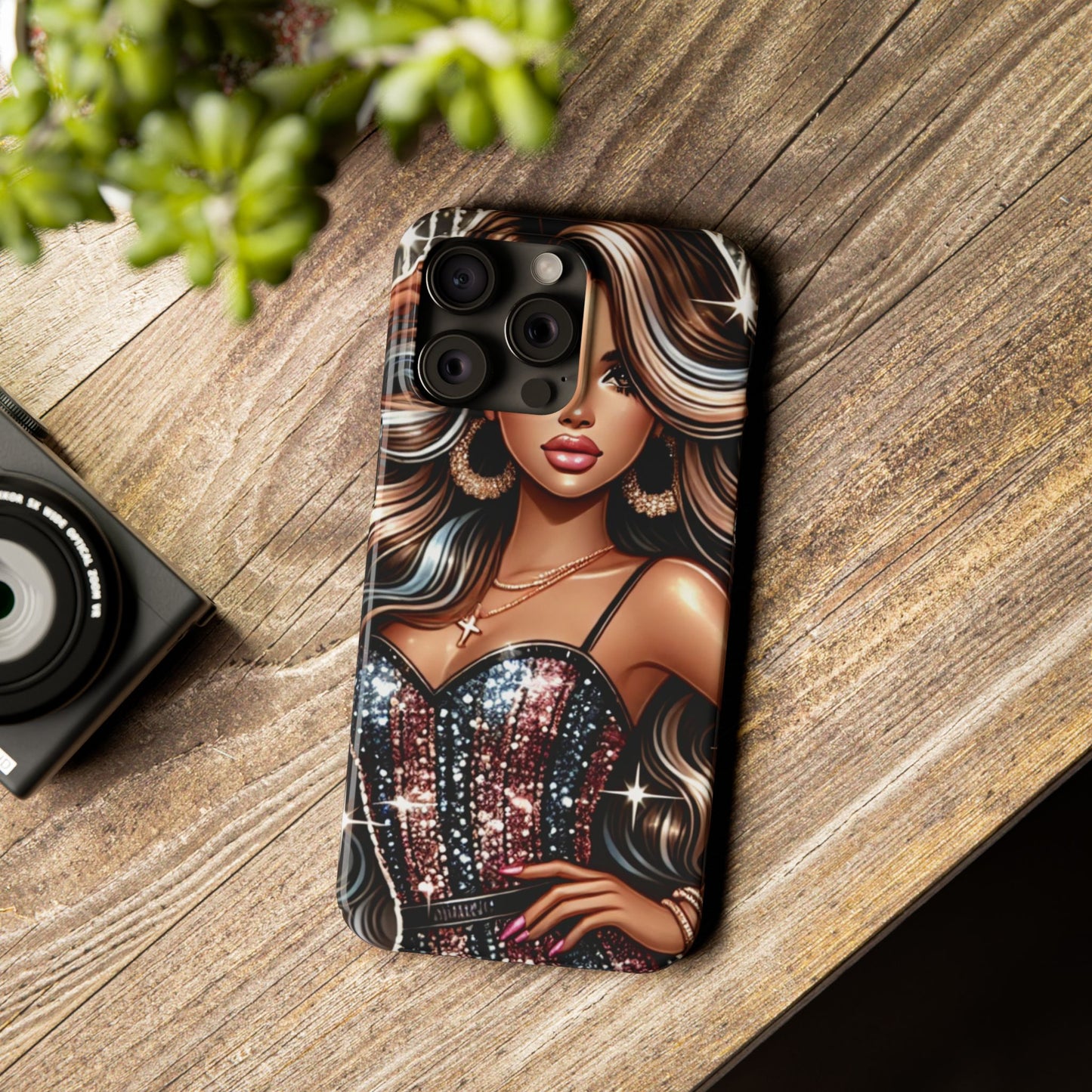 "Beautiful" - Slim Phone Cases - Creatively Designed Shop