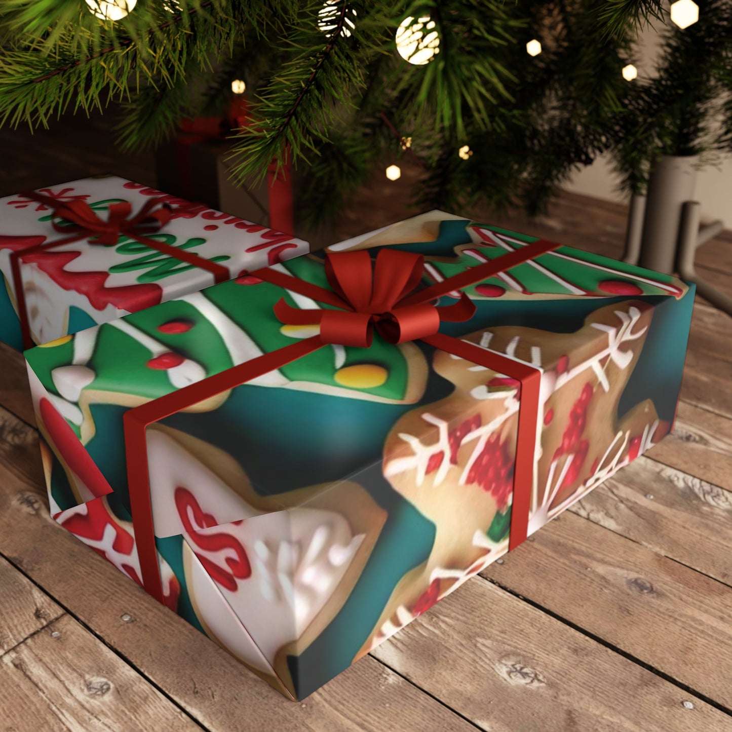 Christmas Cookies & Treats - Gift Wrapping Paper Sheets, 1pc - Creatively Designed Shop
