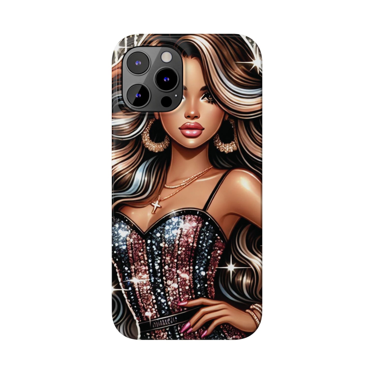 "Beautiful" - Slim Phone Cases - Creatively Designed Shop