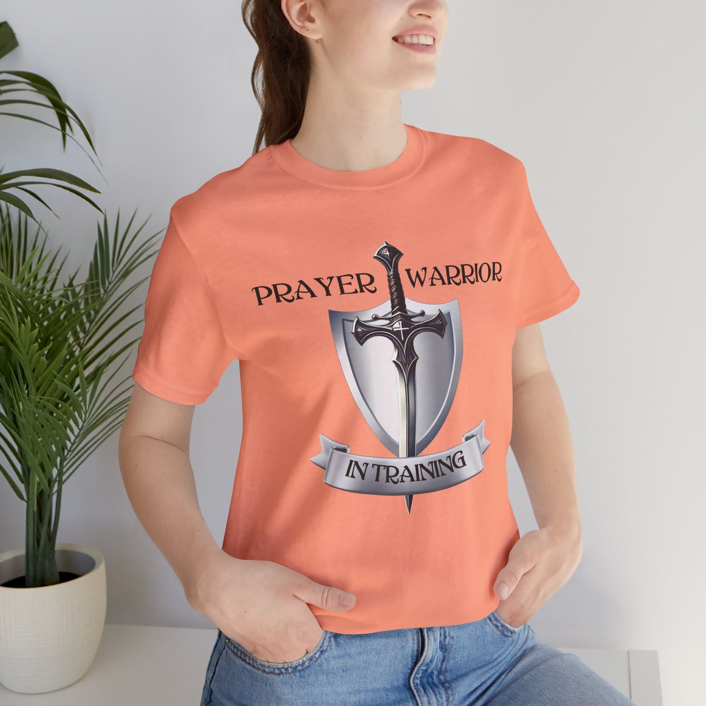 Prayer Warrior in Training - Unisex Jersey Short Sleeve Tee