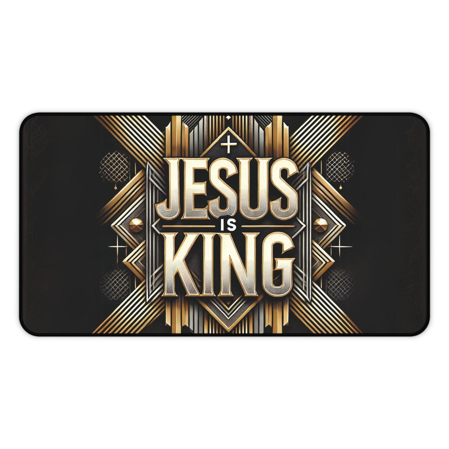 "Jesus Is King" - Desk Mat - Creatively Designed Shop