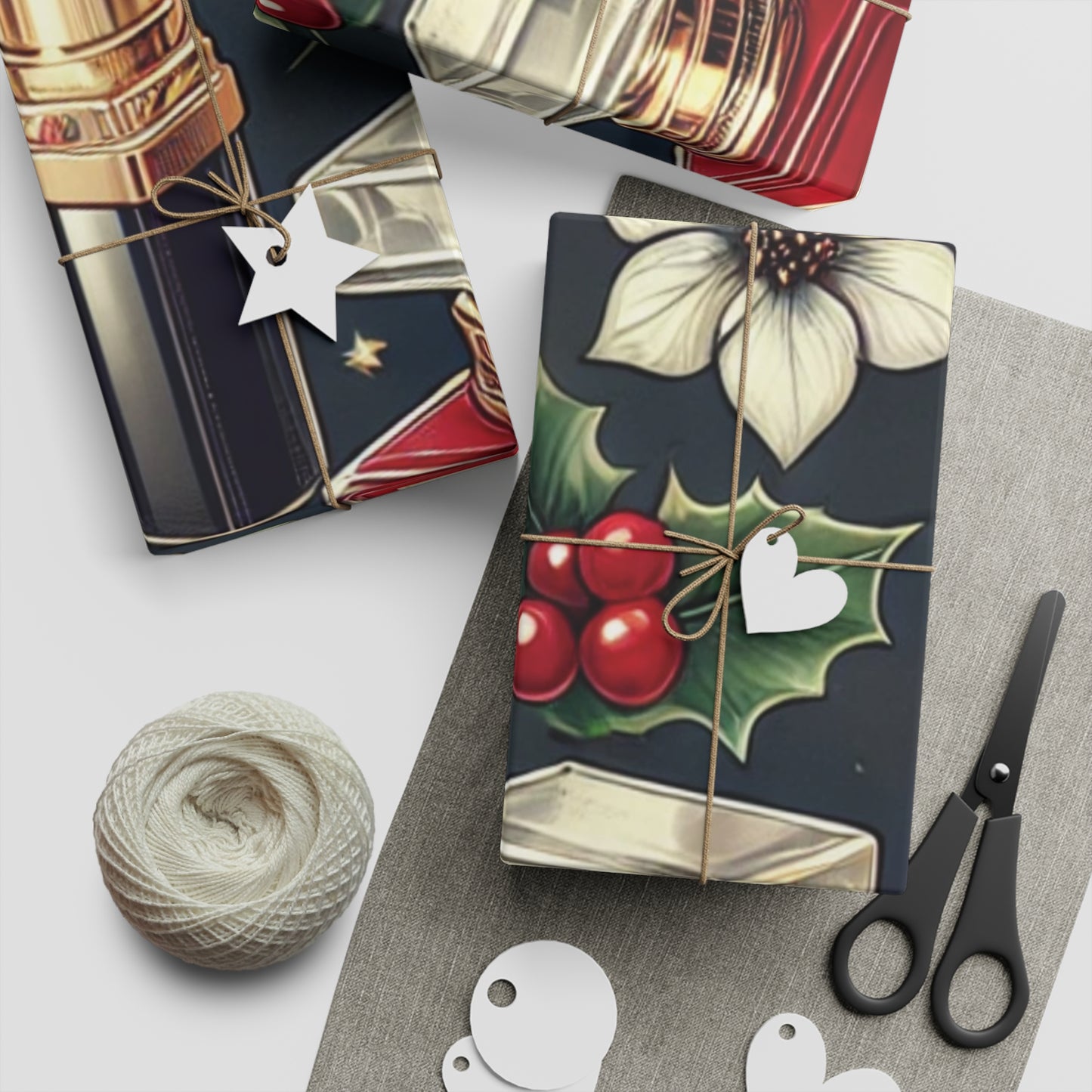 Christmas Glam Makeup Essentials - Gift Wrapping Paper Sheets, 1pc - Creatively Designed Shop