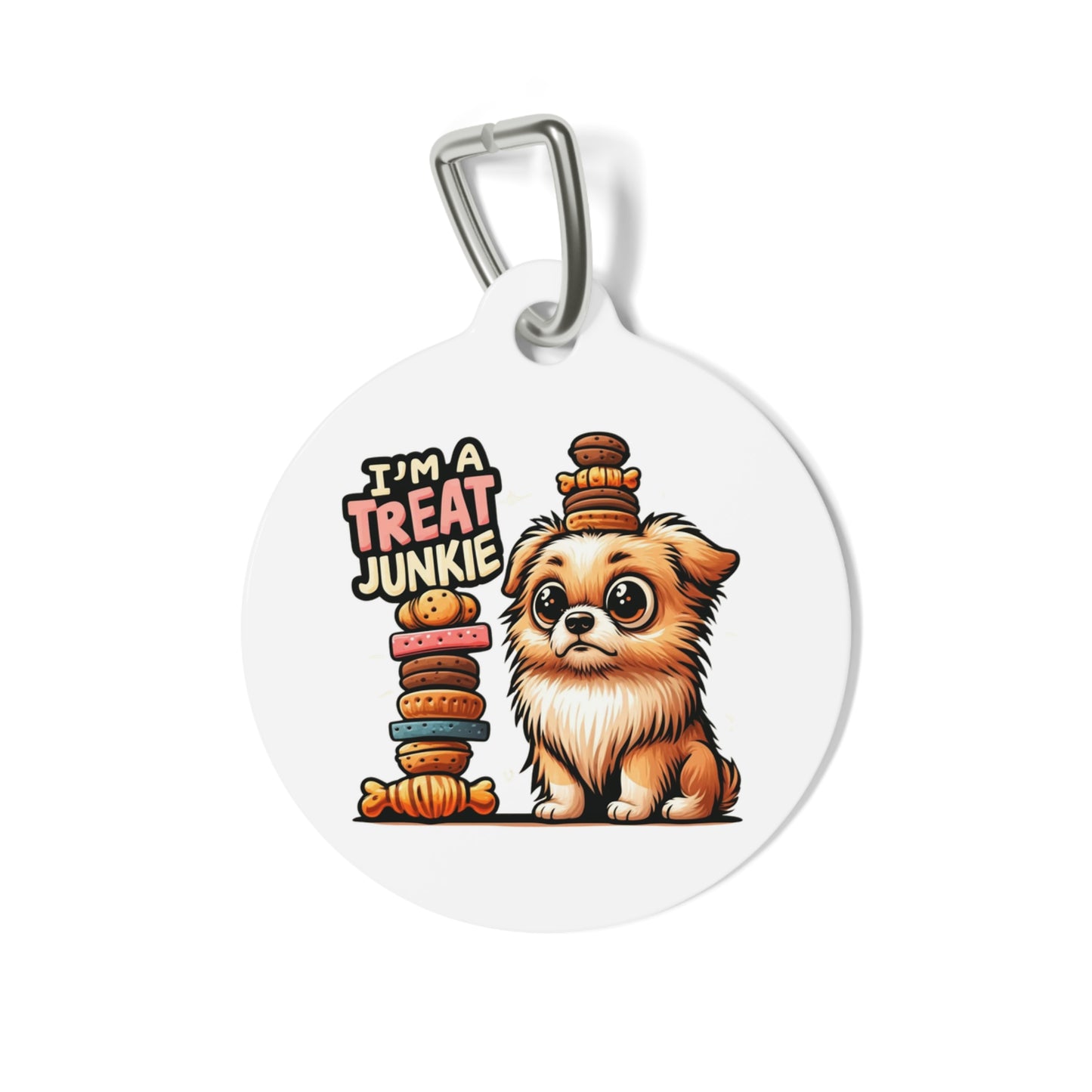 I'm A Treat Junkie - Pet Tag - Creatively Designed Shop