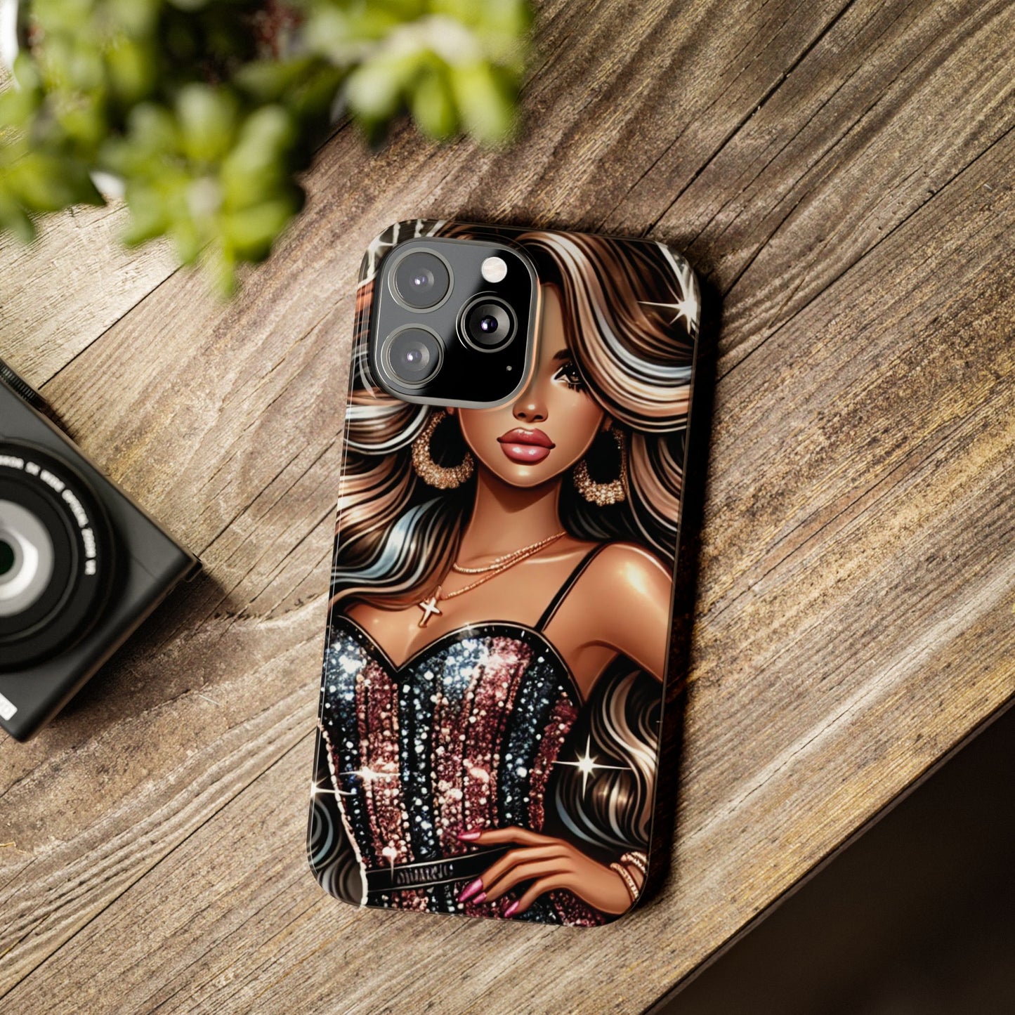 "Beautiful" - Slim Phone Cases - Creatively Designed Shop