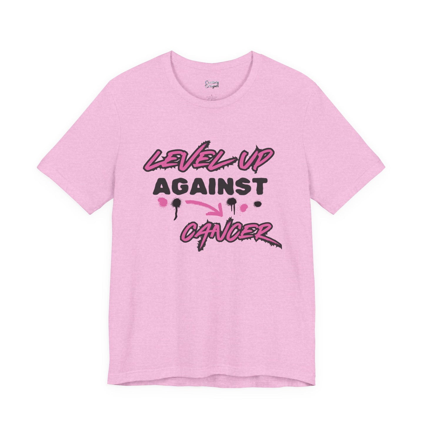 Level Up Against Cancer - Unisex Jersey Short Sleeve Tee
