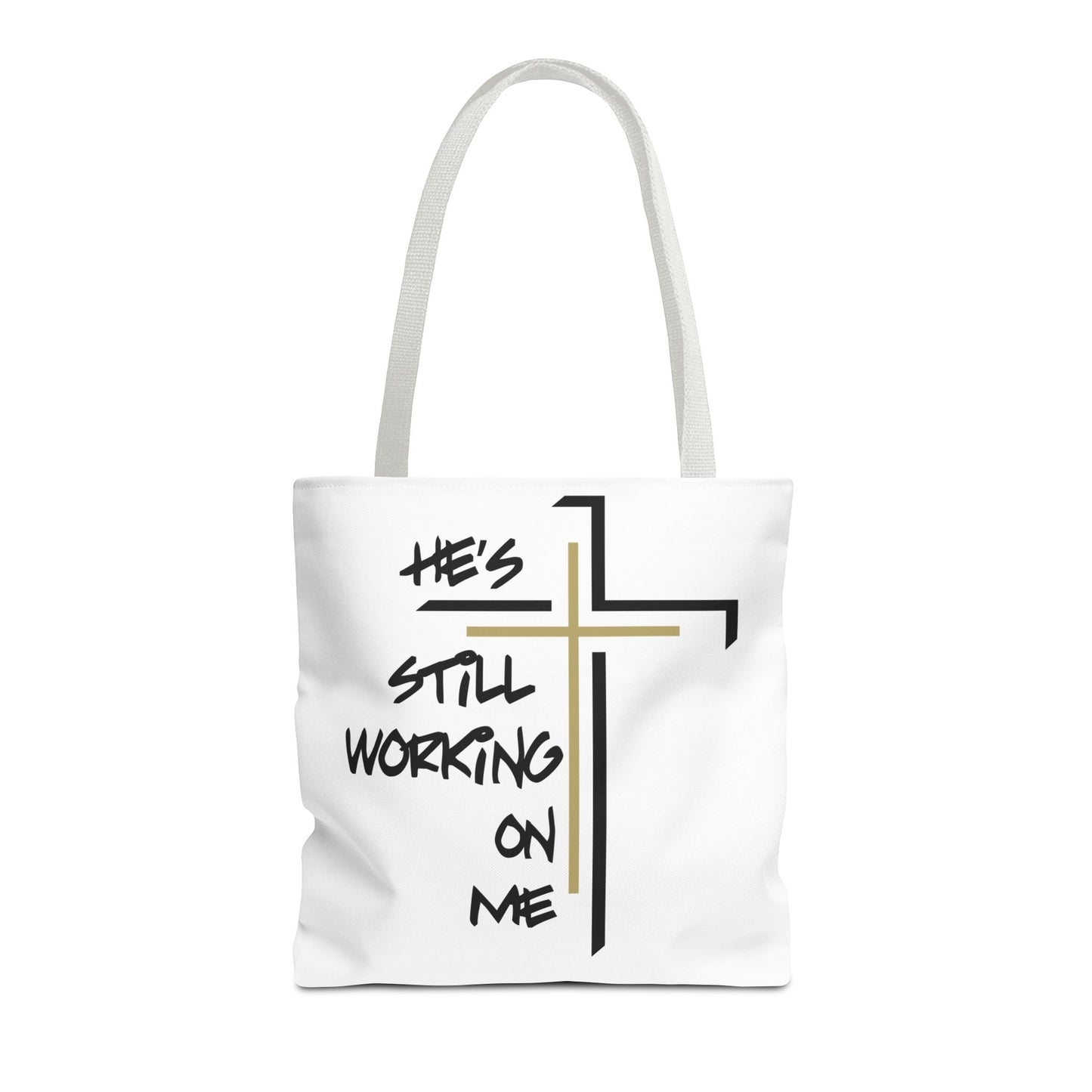 He's Still Working On Me - Tote Bag (AOP) - Creatively Designed Shop