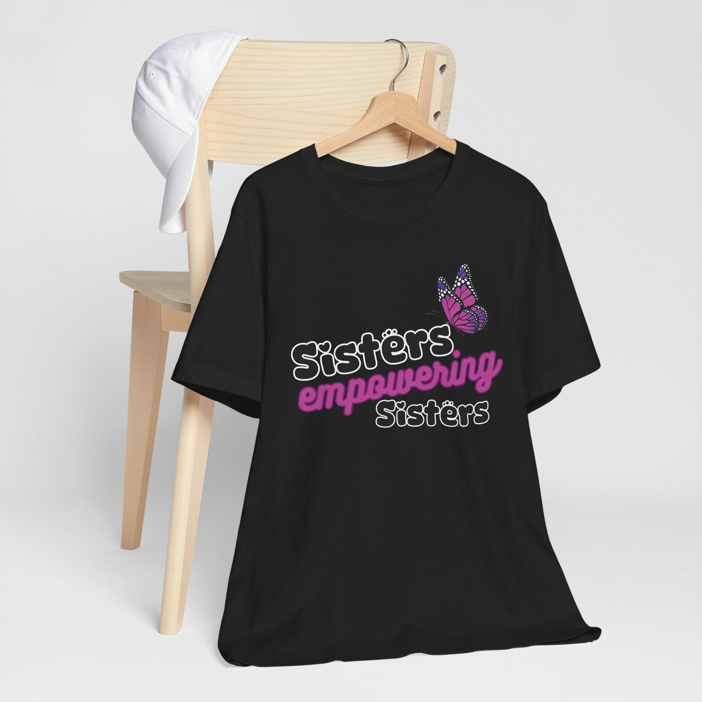 Sisters Empowering Sisters "Butterfly" - Unisex Jersey Short Sleeve Tee
