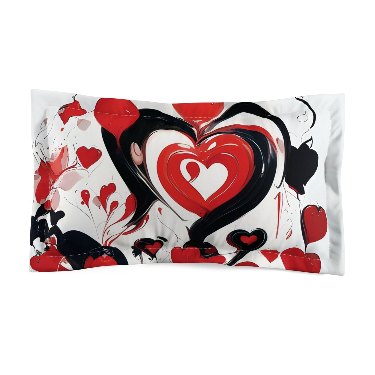 Hearts & Love - Microfiber Pillow Sham - Creatively Designed Shop