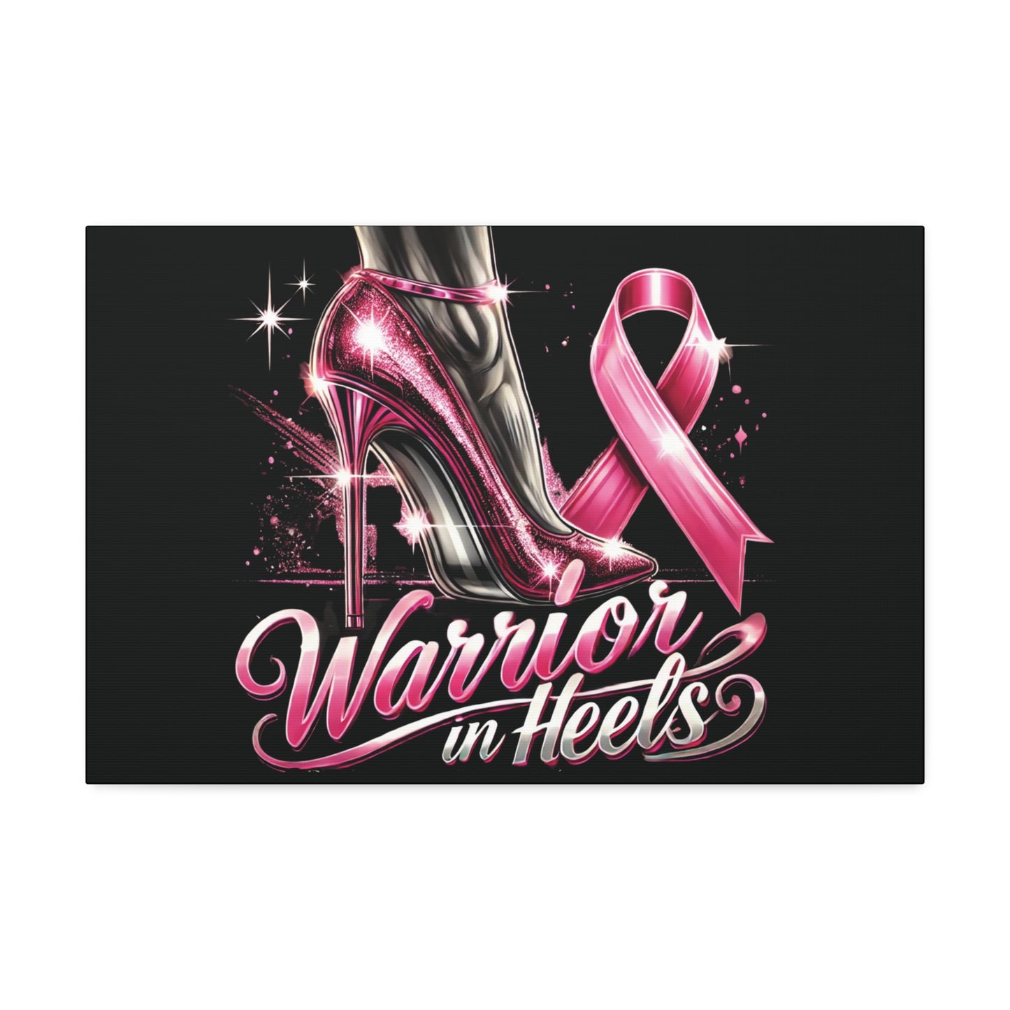 Pink Warrior Heels - Canvas Art