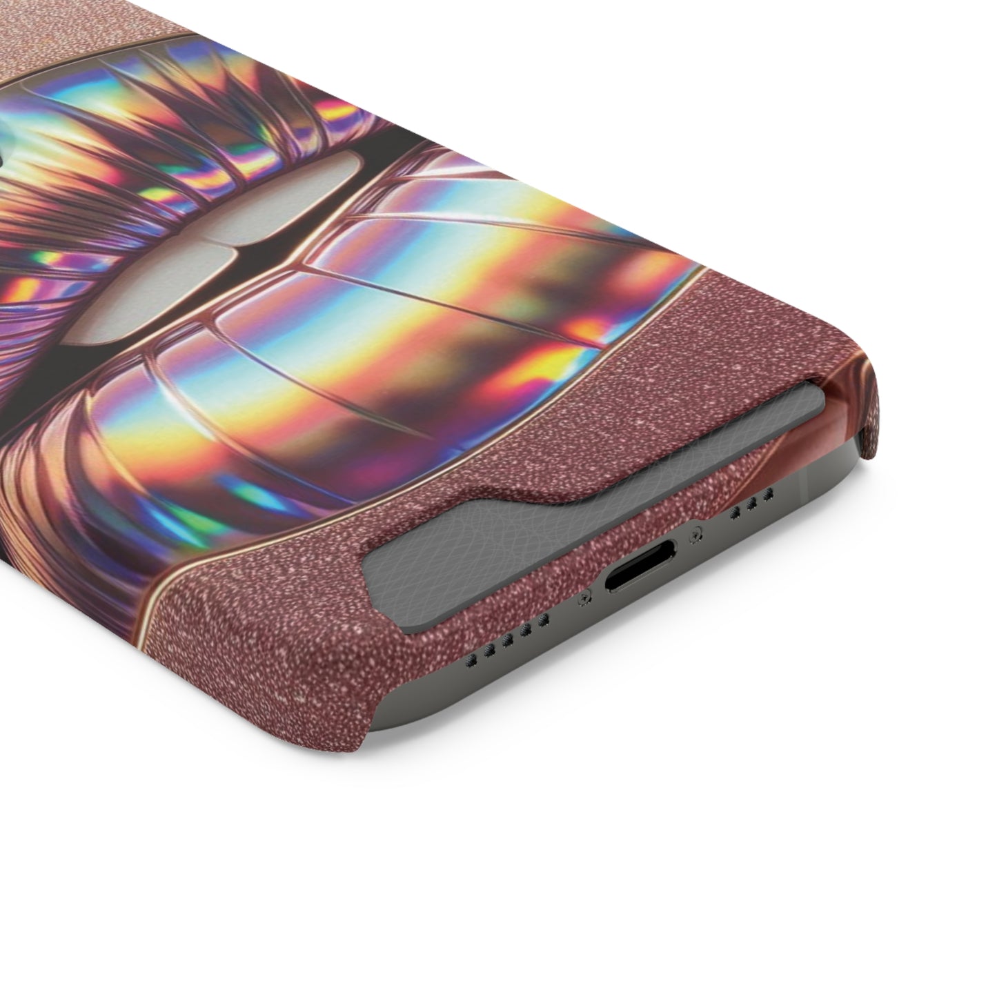 "Bronze Kiss" - Phone Case With Card Holder - Creatively Designed Shop