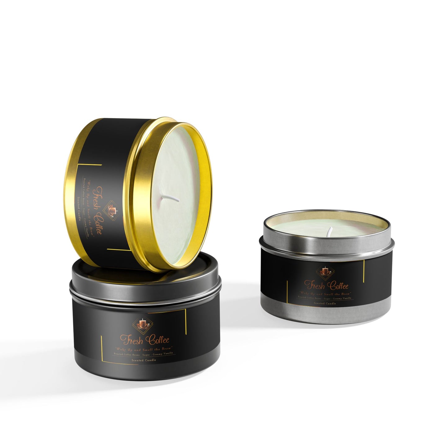 Fresh Coffee - Tin Candles
