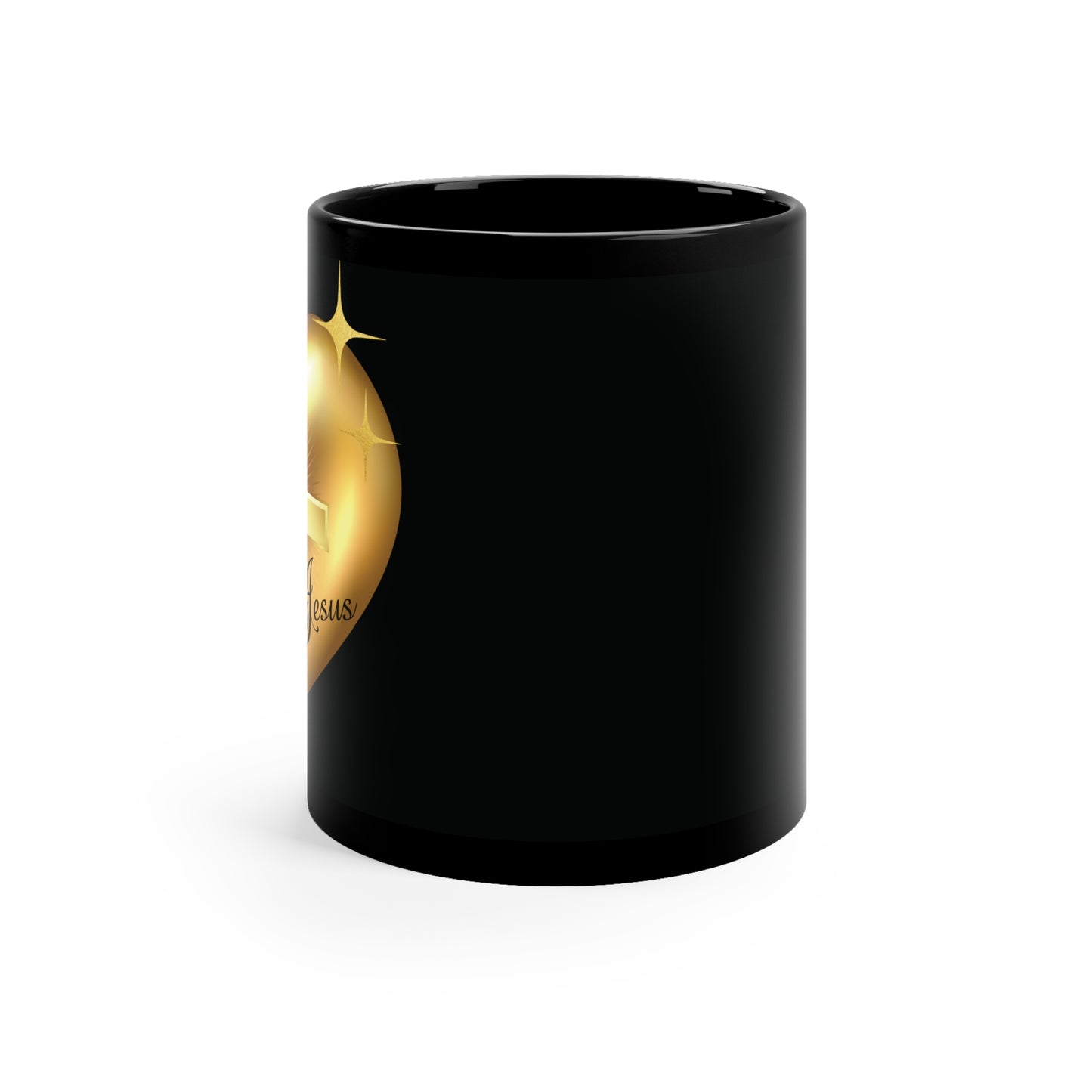 Love Like Jesus - Black Coffee Mug, 11oz - Creatively Designed Shop