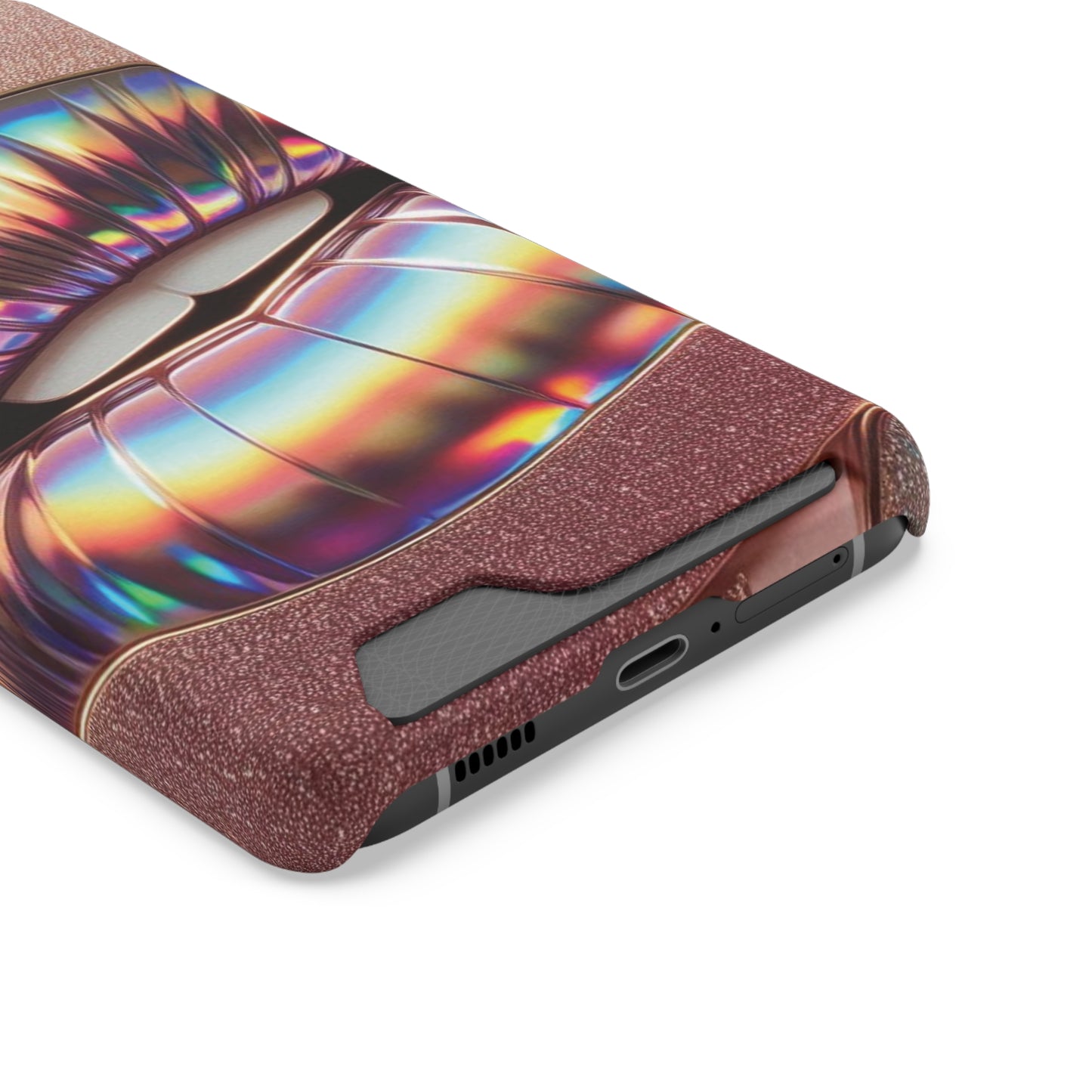 "Bronze Kiss" - Phone Case With Card Holder - Creatively Designed Shop