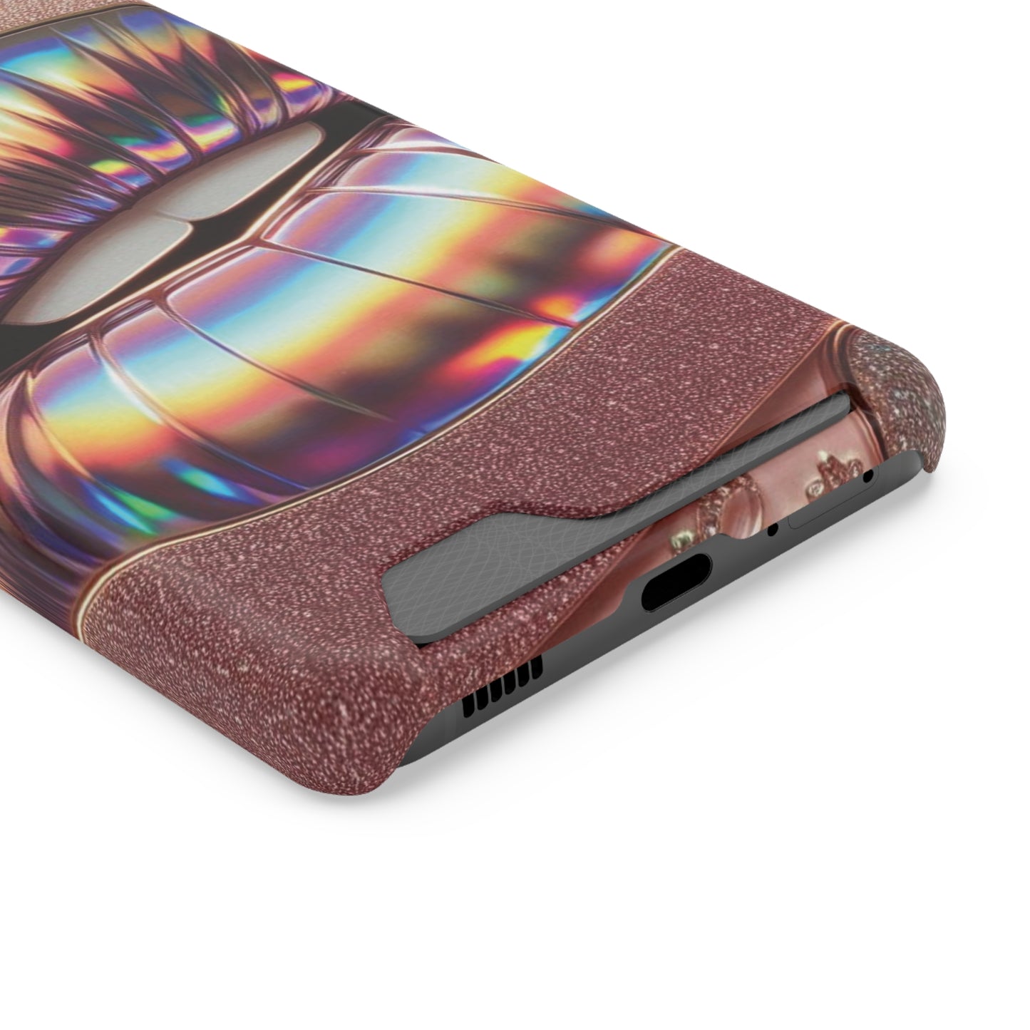 "Bronze Kiss" - Phone Case With Card Holder - Creatively Designed Shop