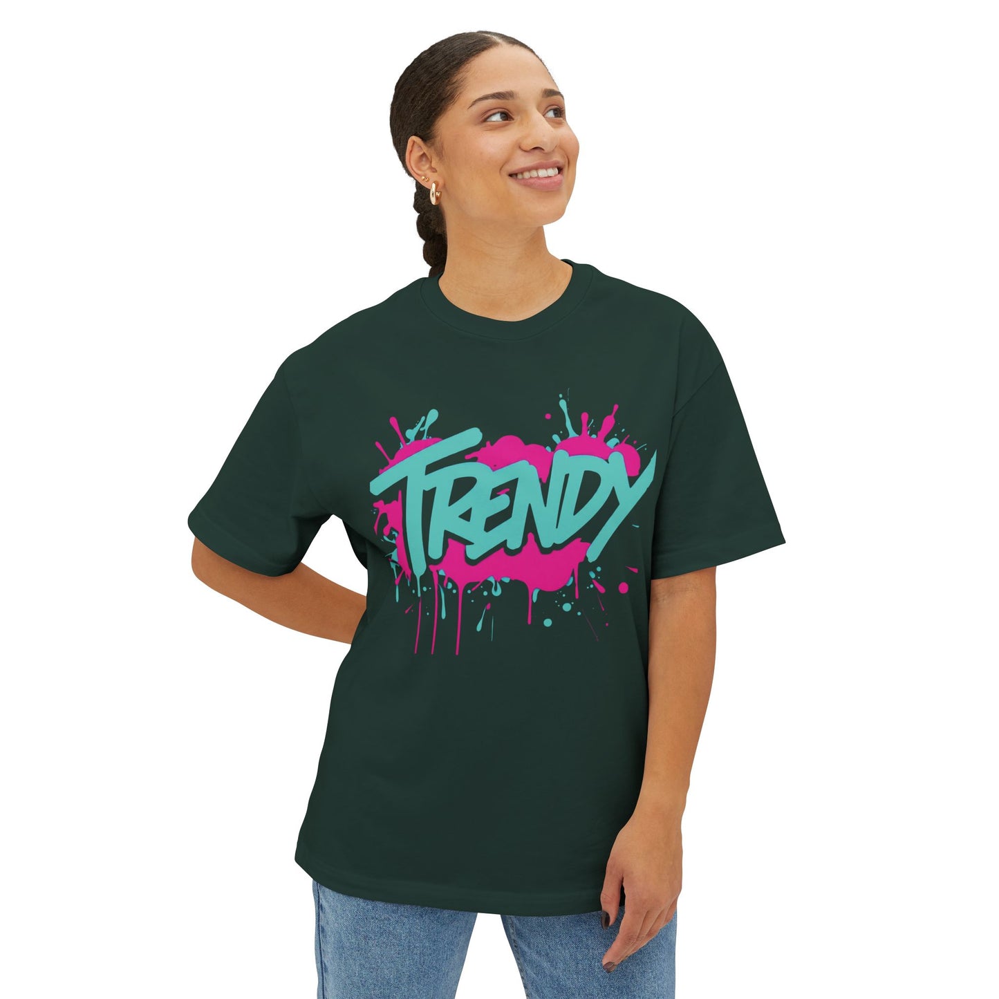 "Trendy" - Unisex Oversized Boxy Tee