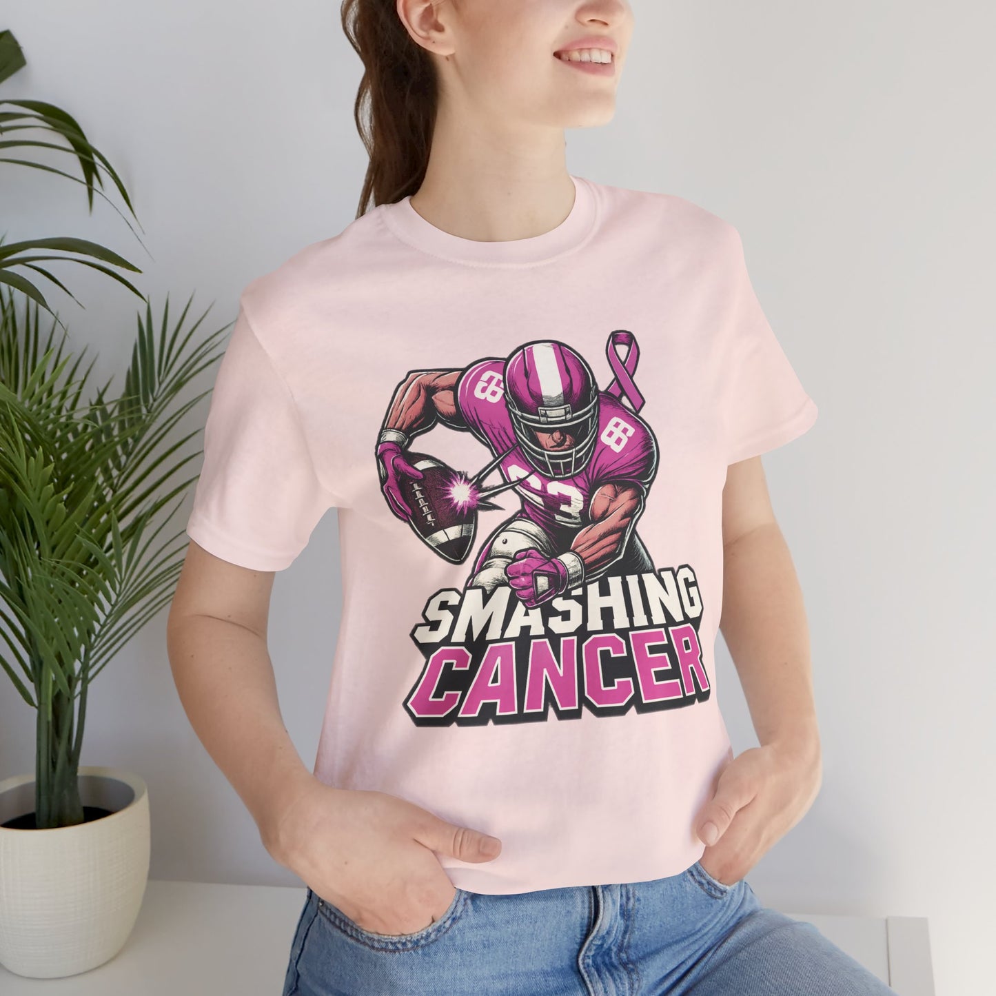 Smashing Cancer - Unisex Jersey Short Sleeve Tee