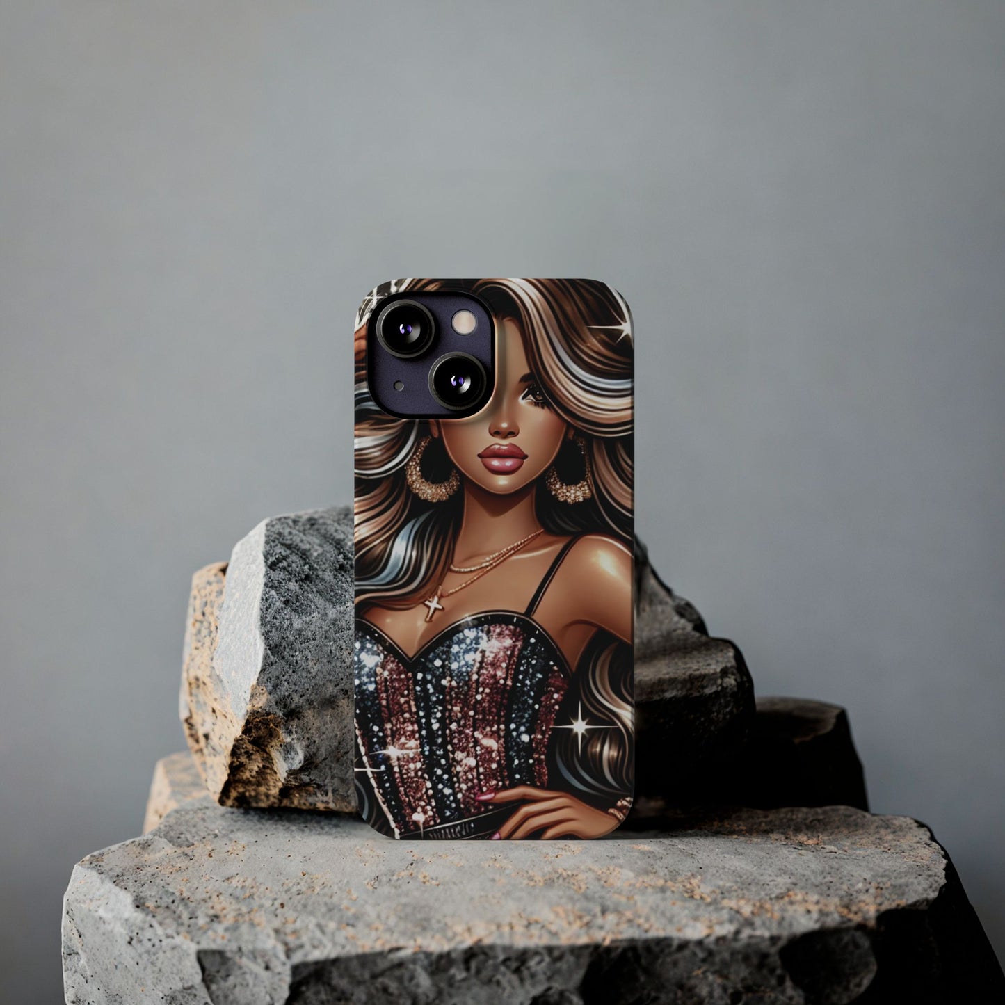 "Beautiful" - Slim Phone Cases - Creatively Designed Shop