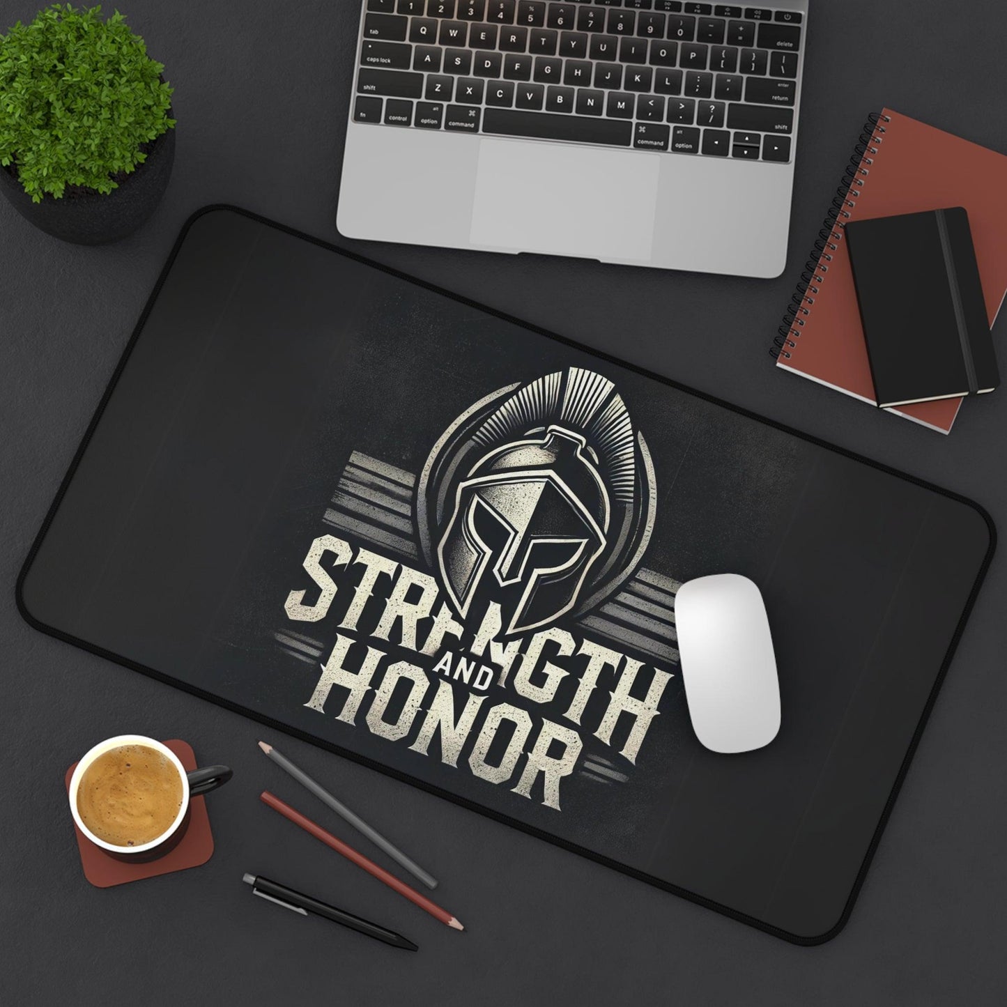 "Strength and Honor" - Desk Mat - Creatively Designed Shop