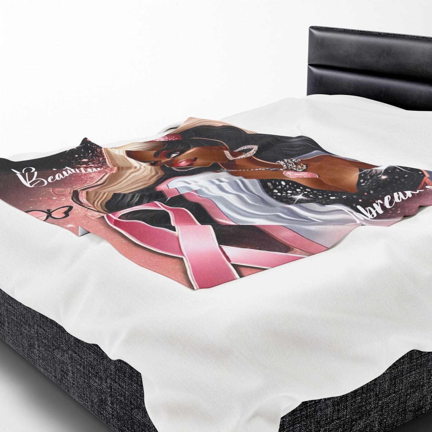 Bold Beautiful Unbreakable - Velveteen Plush Blanket
