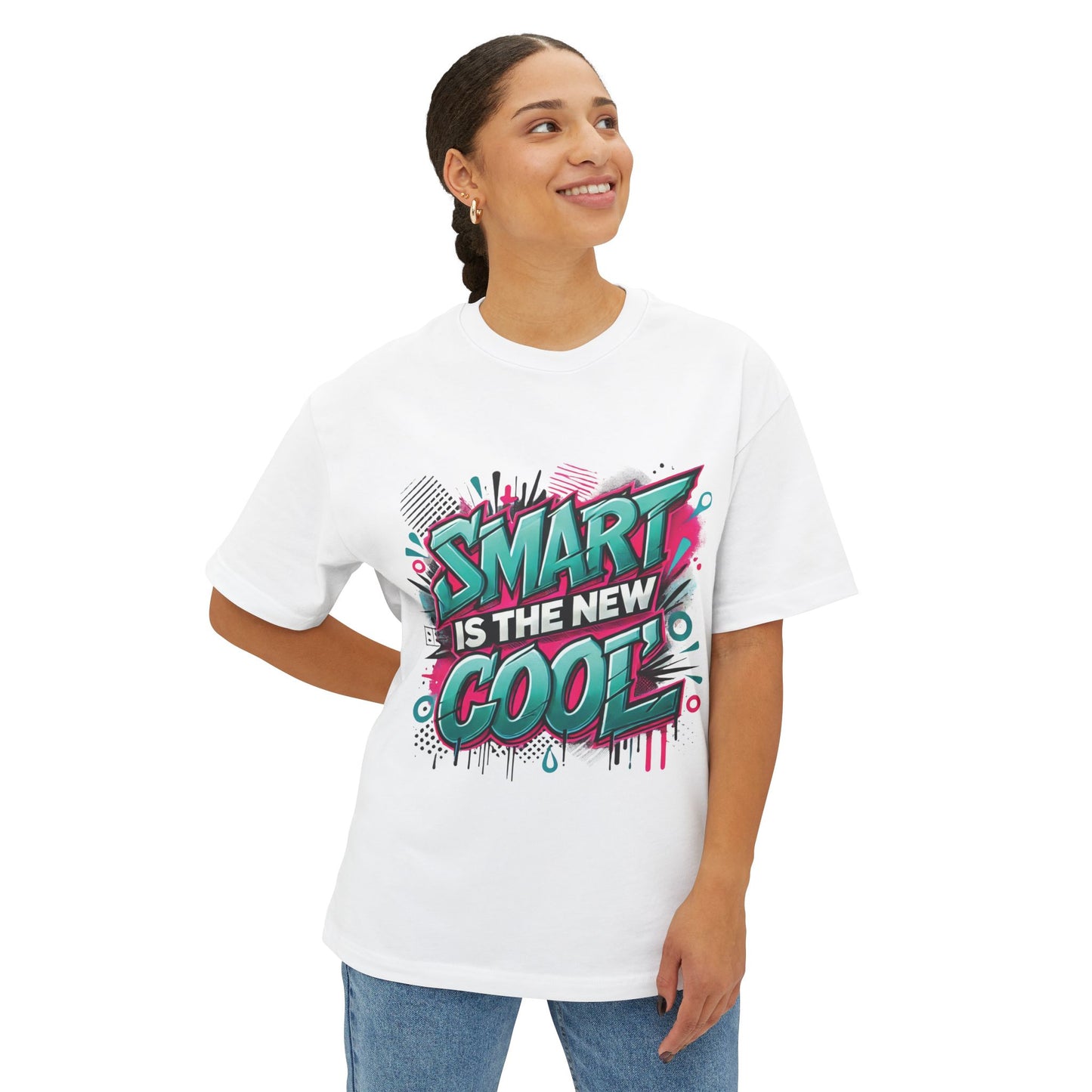 Smart is the New Cool - Unisex Oversized Boxy Tee