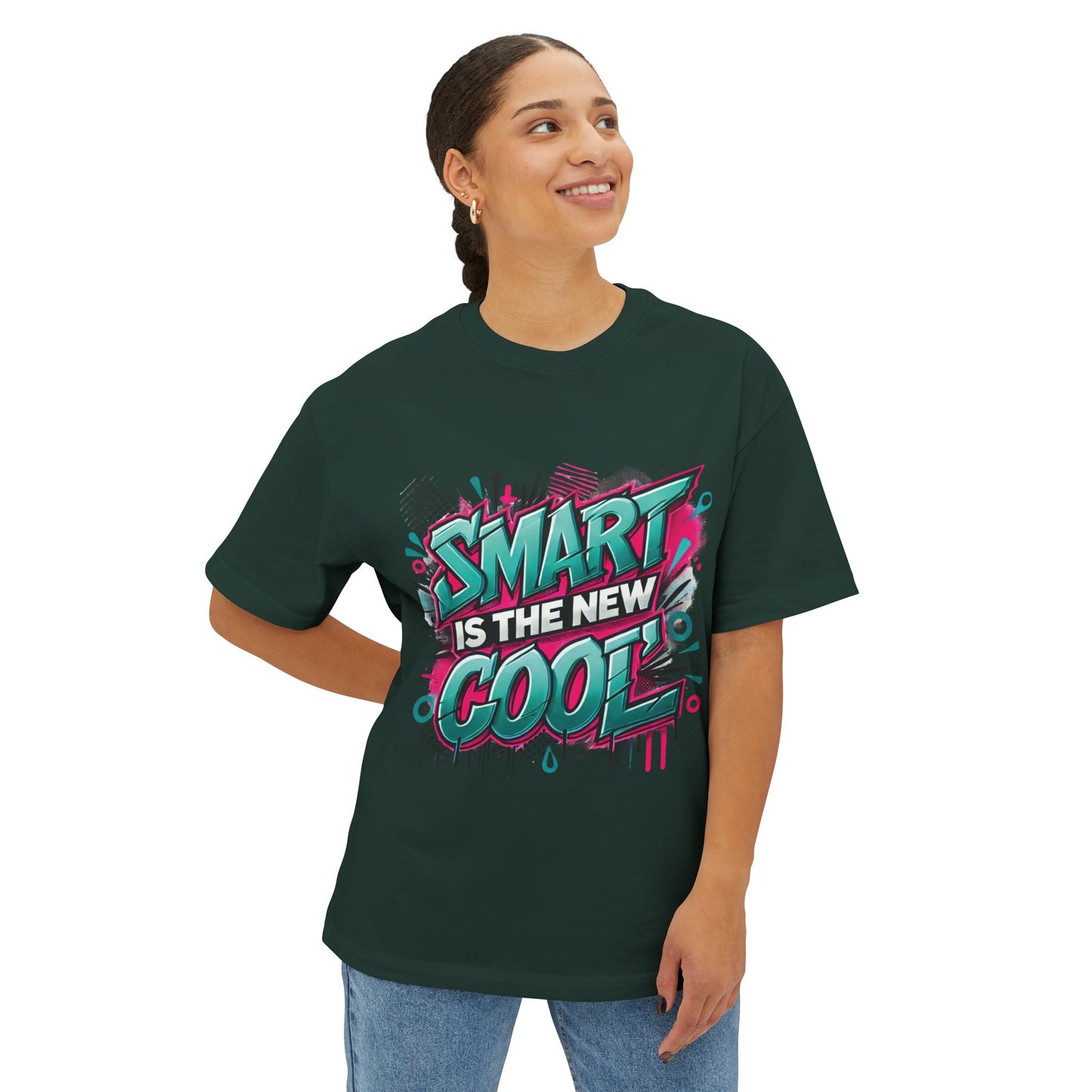 Smart is the New Cool - Unisex Oversized Boxy Tee