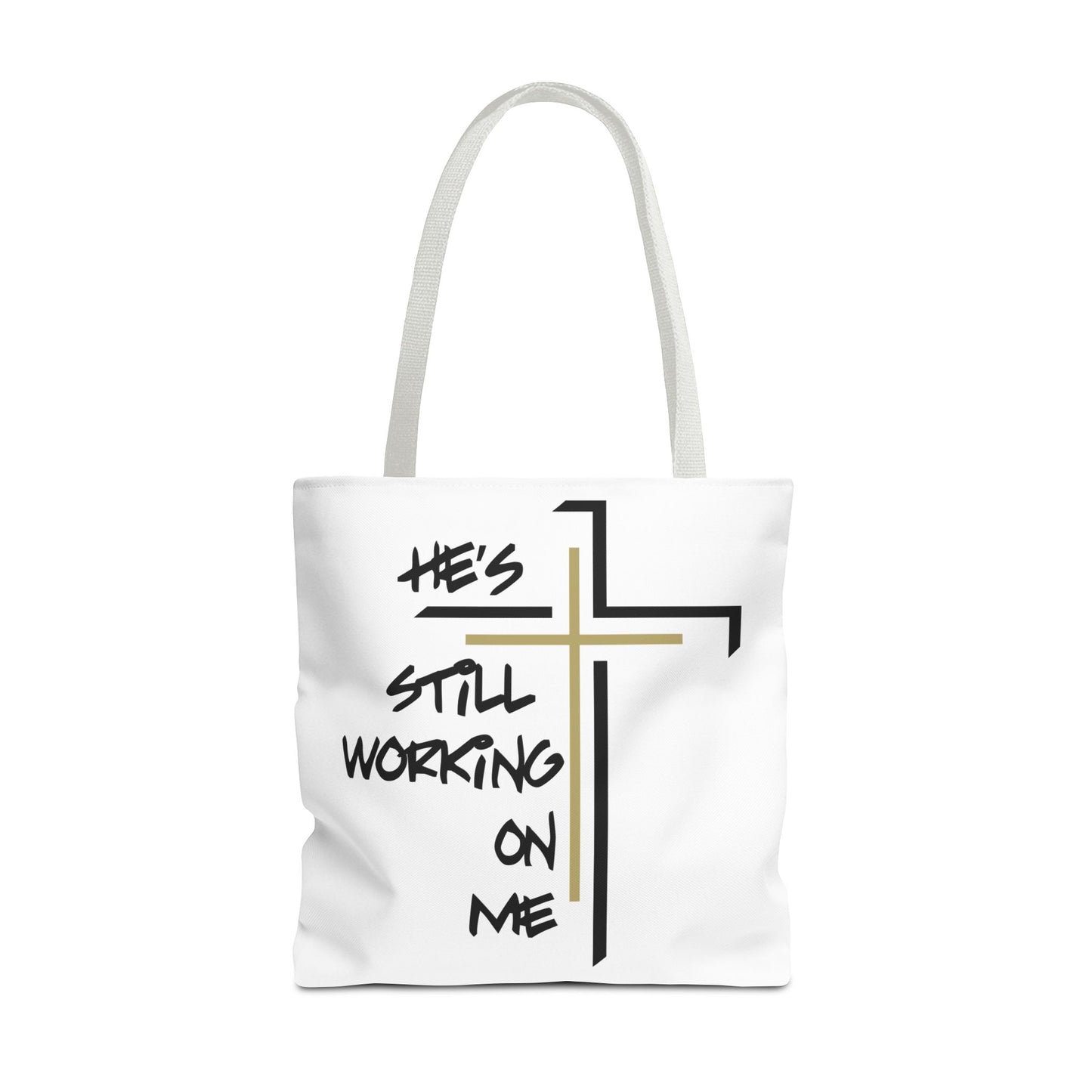 He's Still Working On Me - Tote Bag (AOP) - Creatively Designed Shop